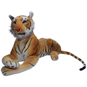 1239409 Monzana XXXL Tiger mit Styroporkopf, liegend Kuscheltier Kumpel Leo Gebraucht