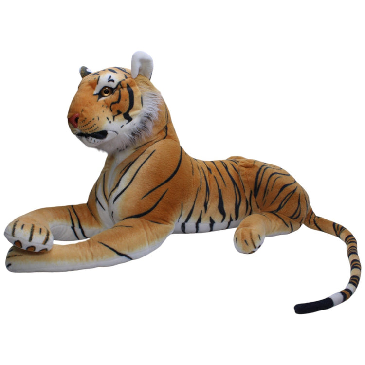 1239409 Monzana XXXL Tiger mit Styroporkopf, liegend Kuscheltier Kumpel Leo Gebraucht