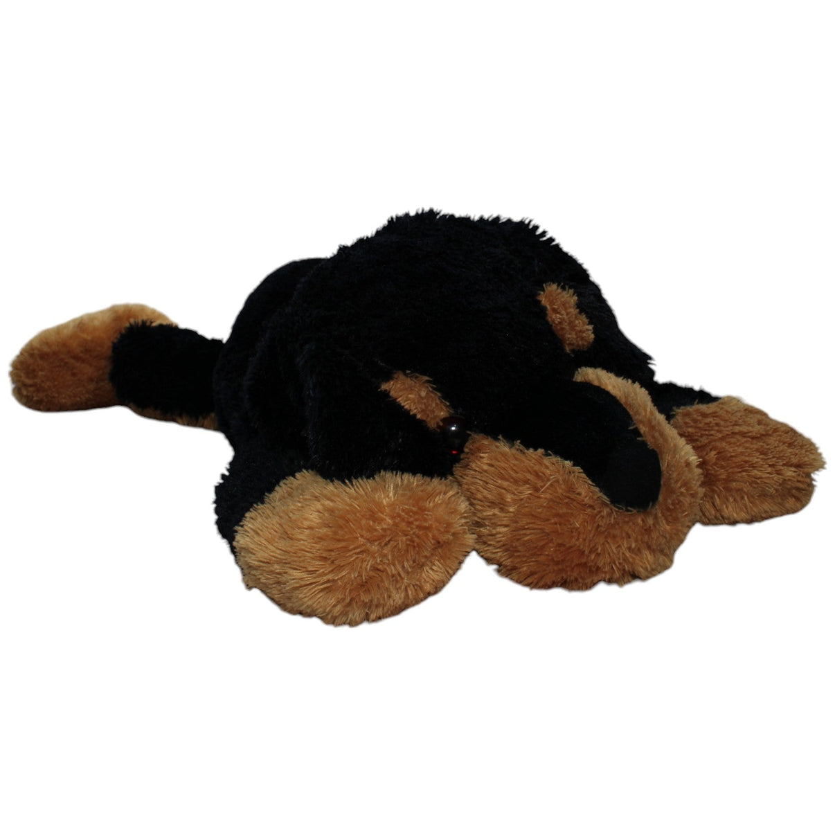 1239411 JonoToys Riesiger liegender Hund, schwarz Kuscheltier Kumpel Leo Gebraucht