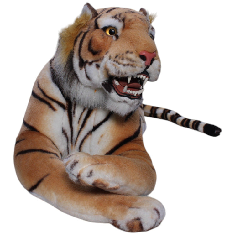 1239434 Uni - Toys XXL Tiger mit Styroporkopf, liegend Kuscheltier Kumpel Leo Gebraucht