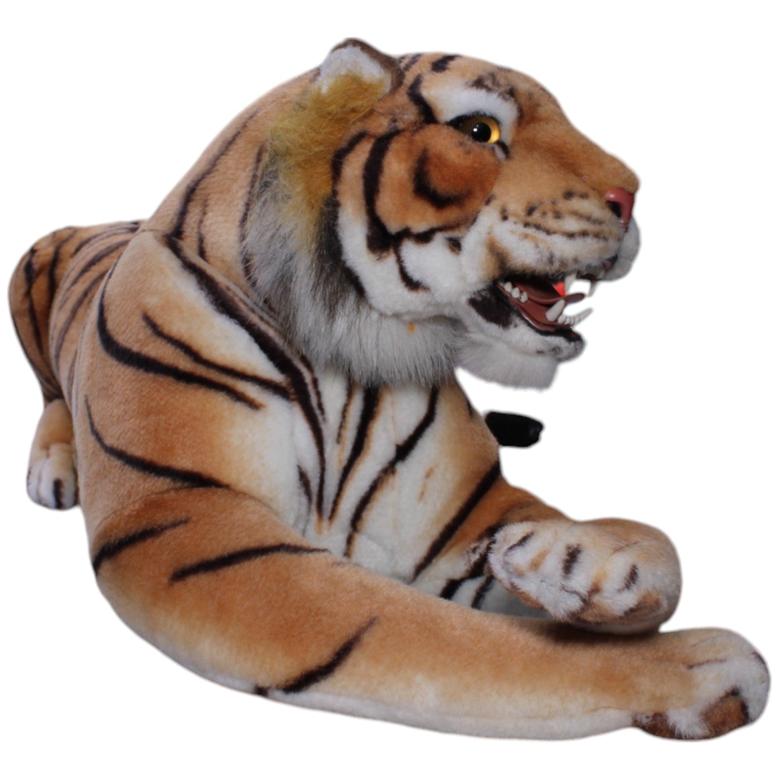 1239434 Uni - Toys XXL Tiger mit Styroporkopf, liegend Kuscheltier Kumpel Leo Gebraucht