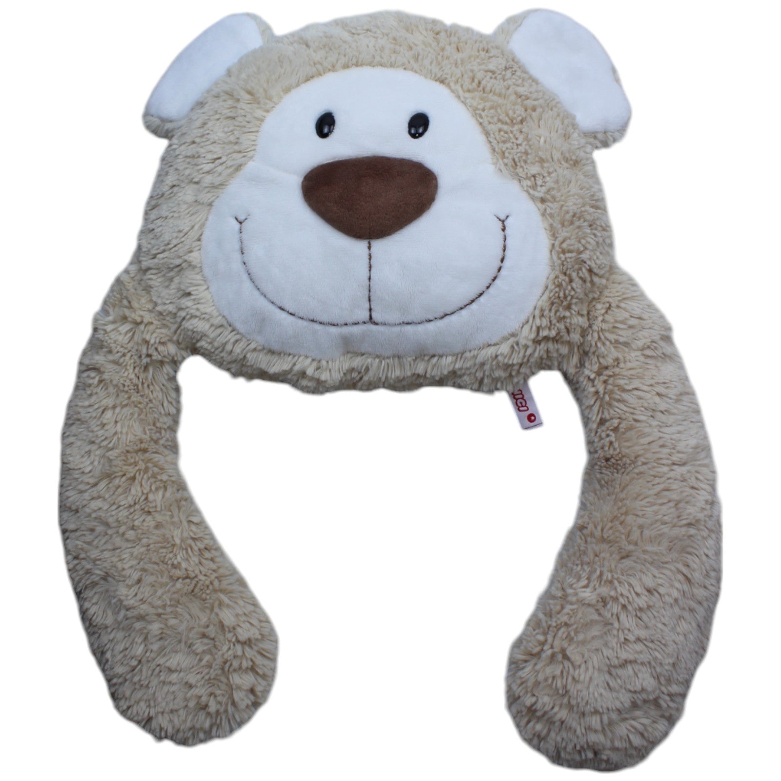 1239457 NICI Bär mit Schlenker - Armen, beige Formkissen Kumpel Leo Gebraucht