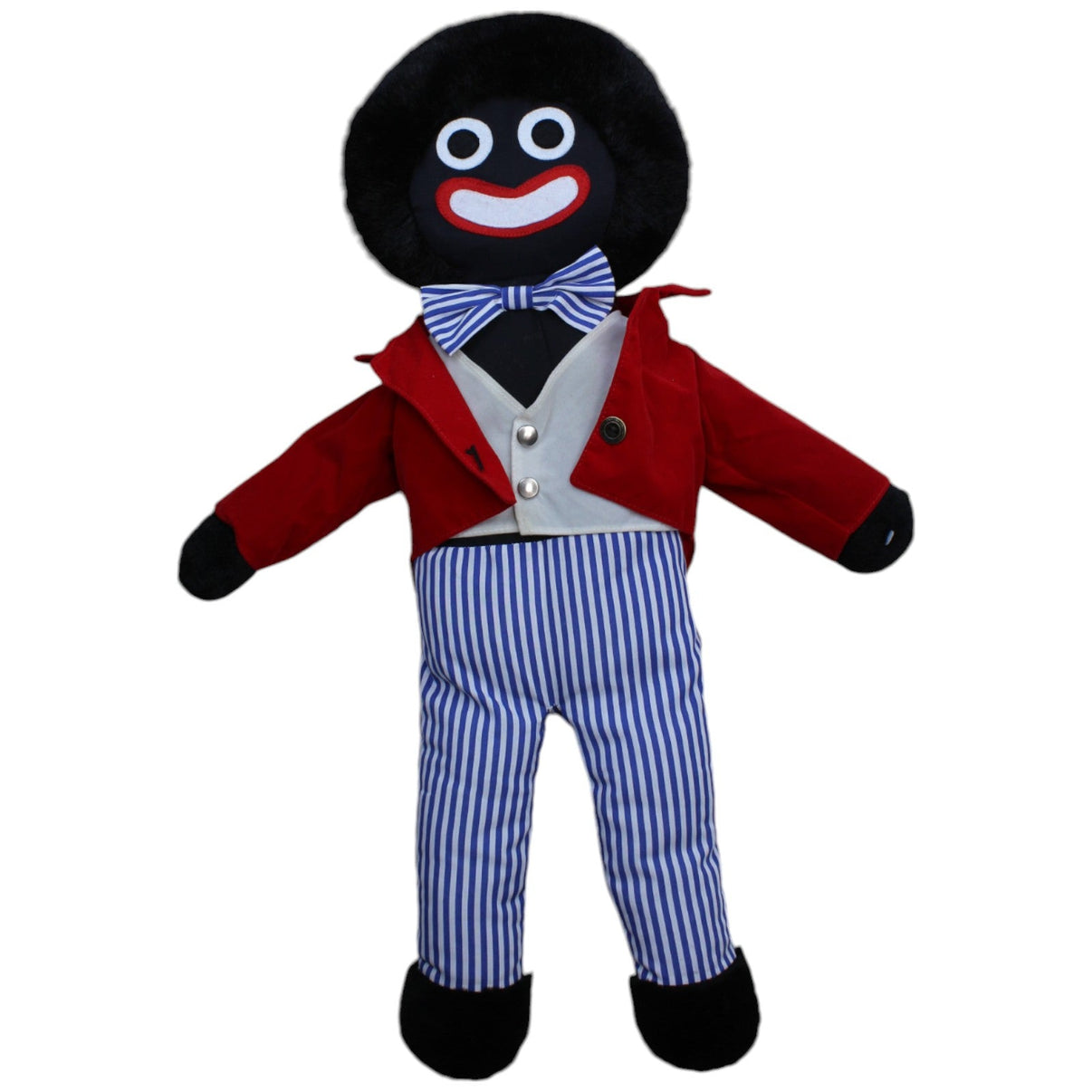 1239459 D.S. Nicholass XXL Golly Rag Doll mit rotem Frack Puppe Kumpel Leo Gebraucht Golliwog Puppe