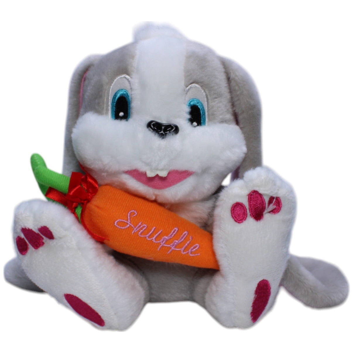 1239466 Unbekannt Süßer Hase Snuffie mit Karotte Kuscheltier Kumpel Leo Gebraucht Kaninchen Osterhase