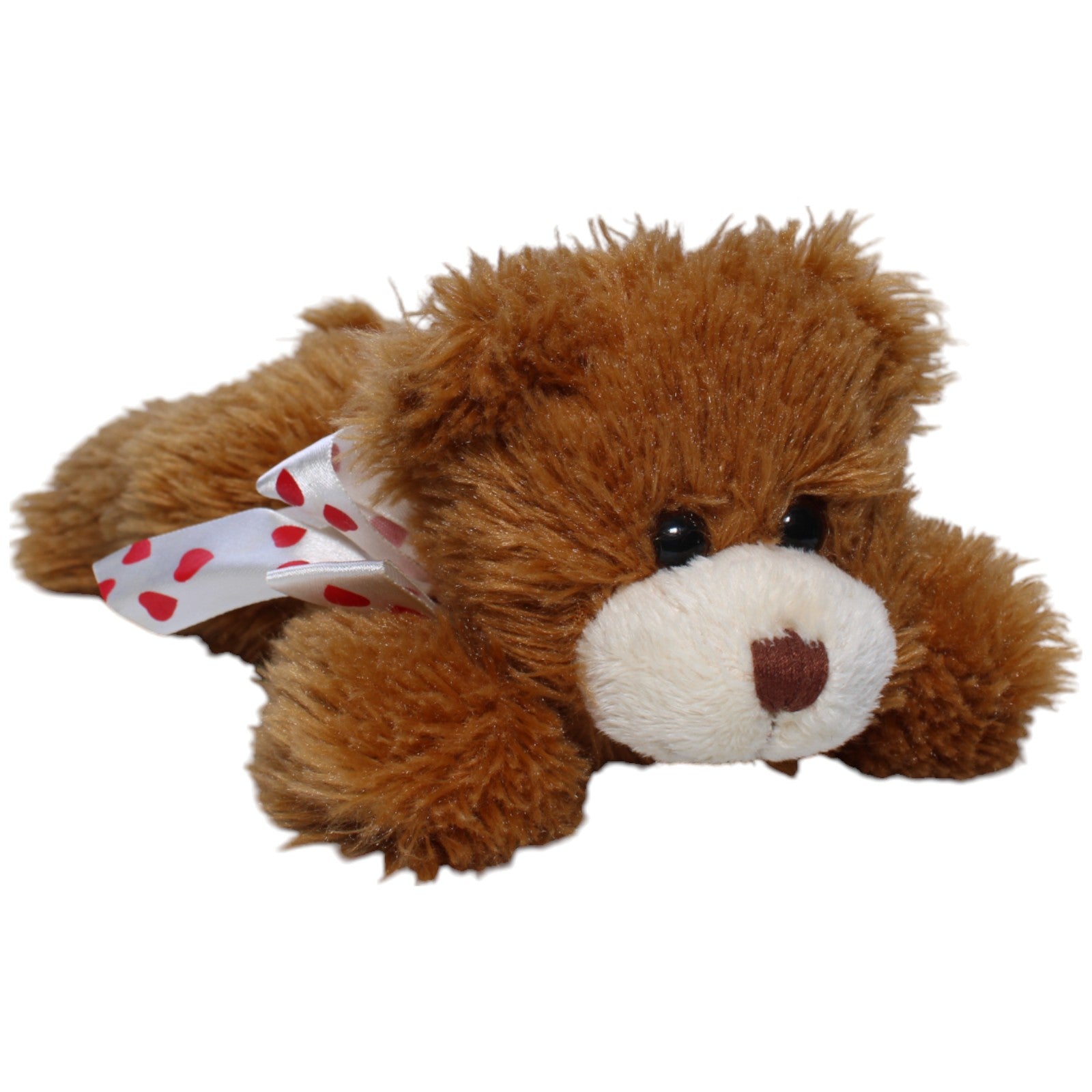 1239496 Morgenroth Zotteliger brauner Teddybär mit Schleife Kuscheltier Kumpel Leo Bär Gebraucht Teddy