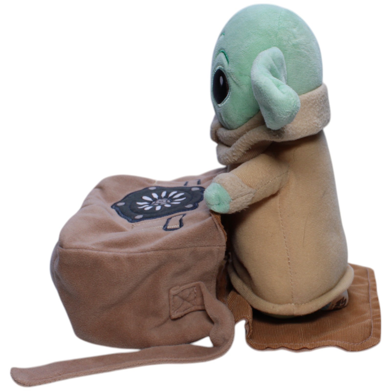 1239510 Simba Grogu in Tasche aus Star Wars: The Mandalorian Plüschfigur Kumpel Leo Baby Yoda Das Kind Gebraucht