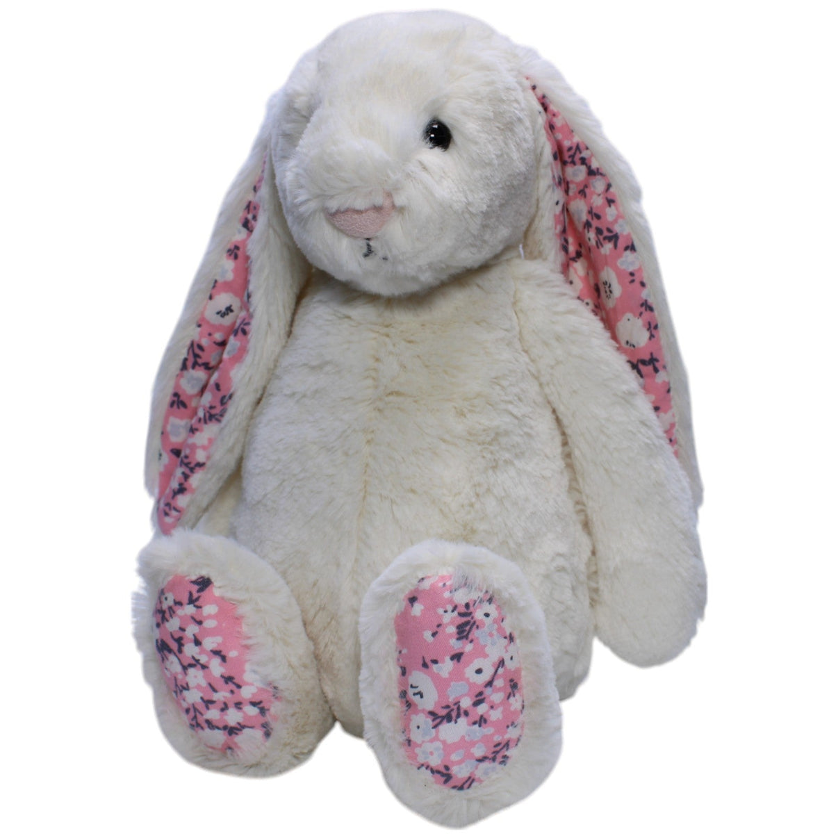 1239521 Jellycat Hase mit rosa Blumenmuster, superweich Kuscheltier Kumpel Leo Gebraucht