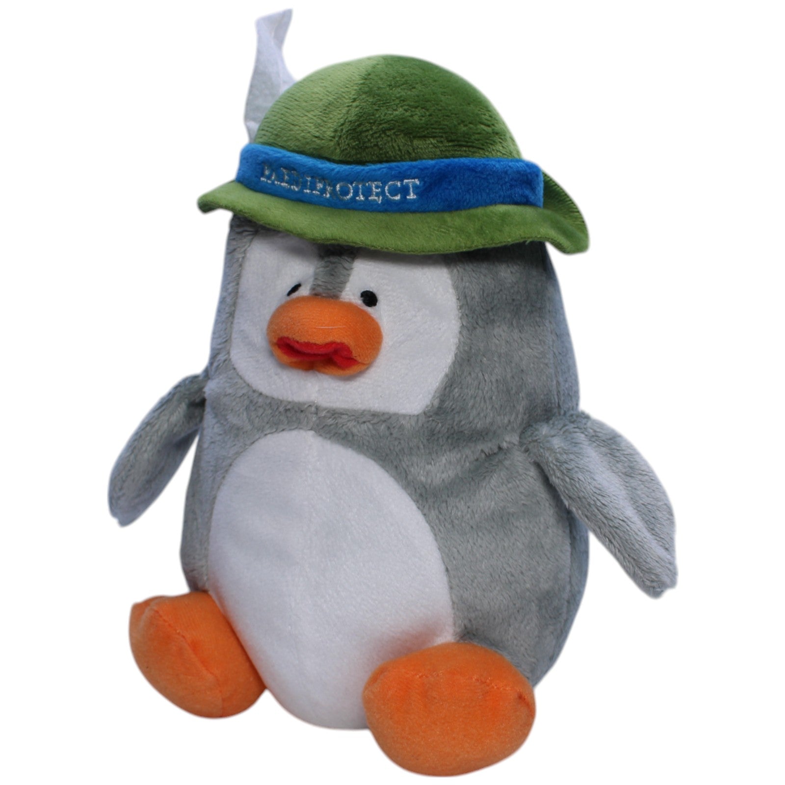 1239563 Paedi Protect AG Paediprotect Pinguin, Pauli mit Trachtenhut Kuscheltier Kumpel Leo Gebraucht