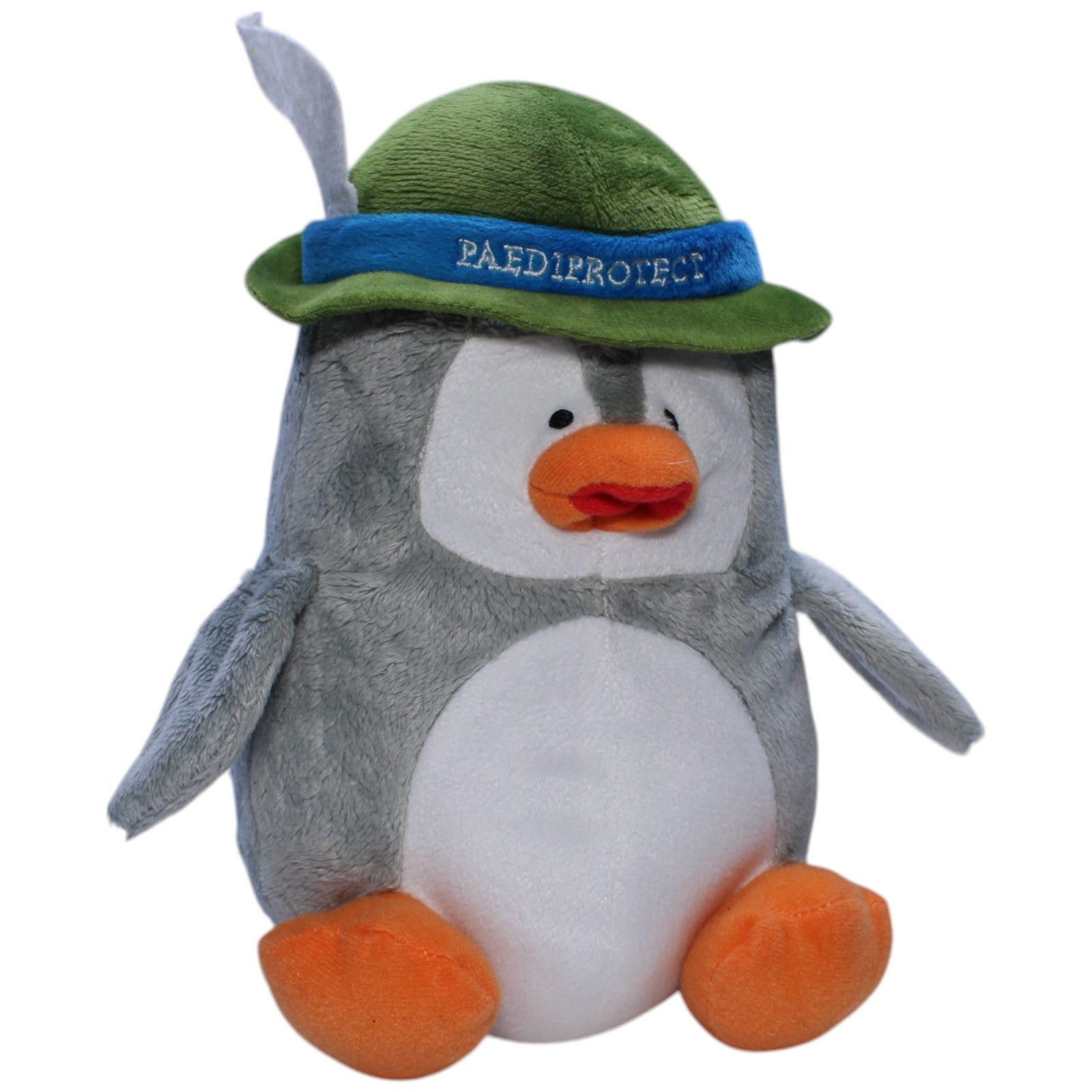 1239563 Paedi Protect AG Paediprotect Pinguin, Pauli mit Trachtenhut Kuscheltier Kumpel Leo Gebraucht