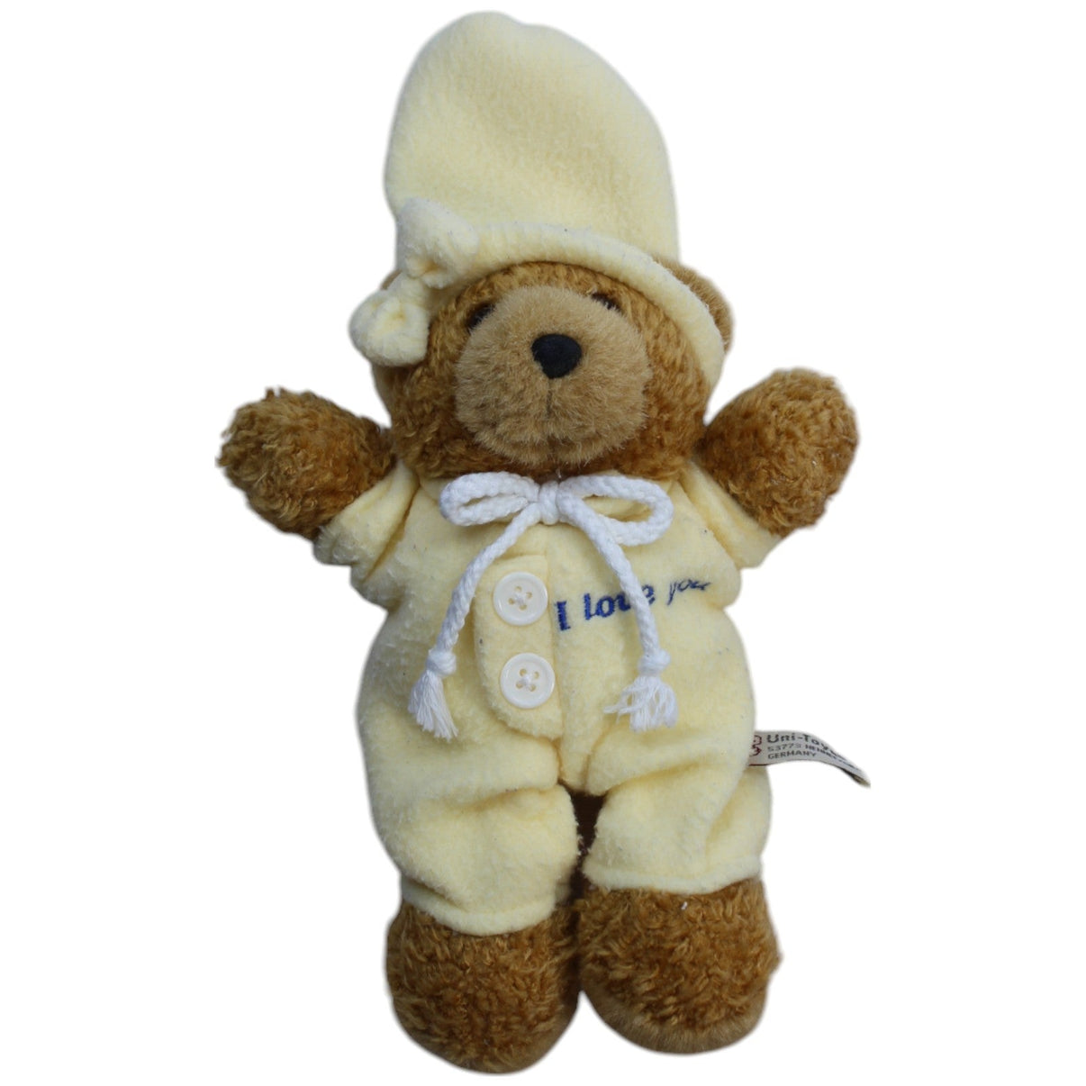 1239587 Uni - Toys Teddybär im Schlafanzug "I love you", beige Kuscheltier Kumpel Leo Bär Gebraucht Teddy