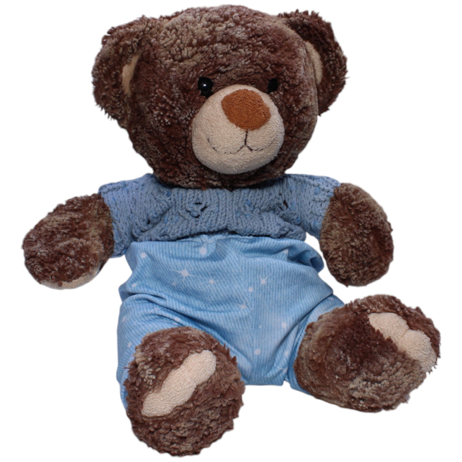 1239607 Kuschelwuschel Teddybär mit Pullover & Hose, sitzend Kuscheltier Kumpel Leo Bär Gebraucht Teddy