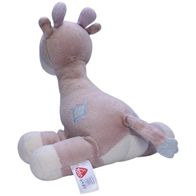 1239626 Fehn Baby Giraffe mit Rassel, hellbraun Kuscheltier Kumpel Leo Gebraucht