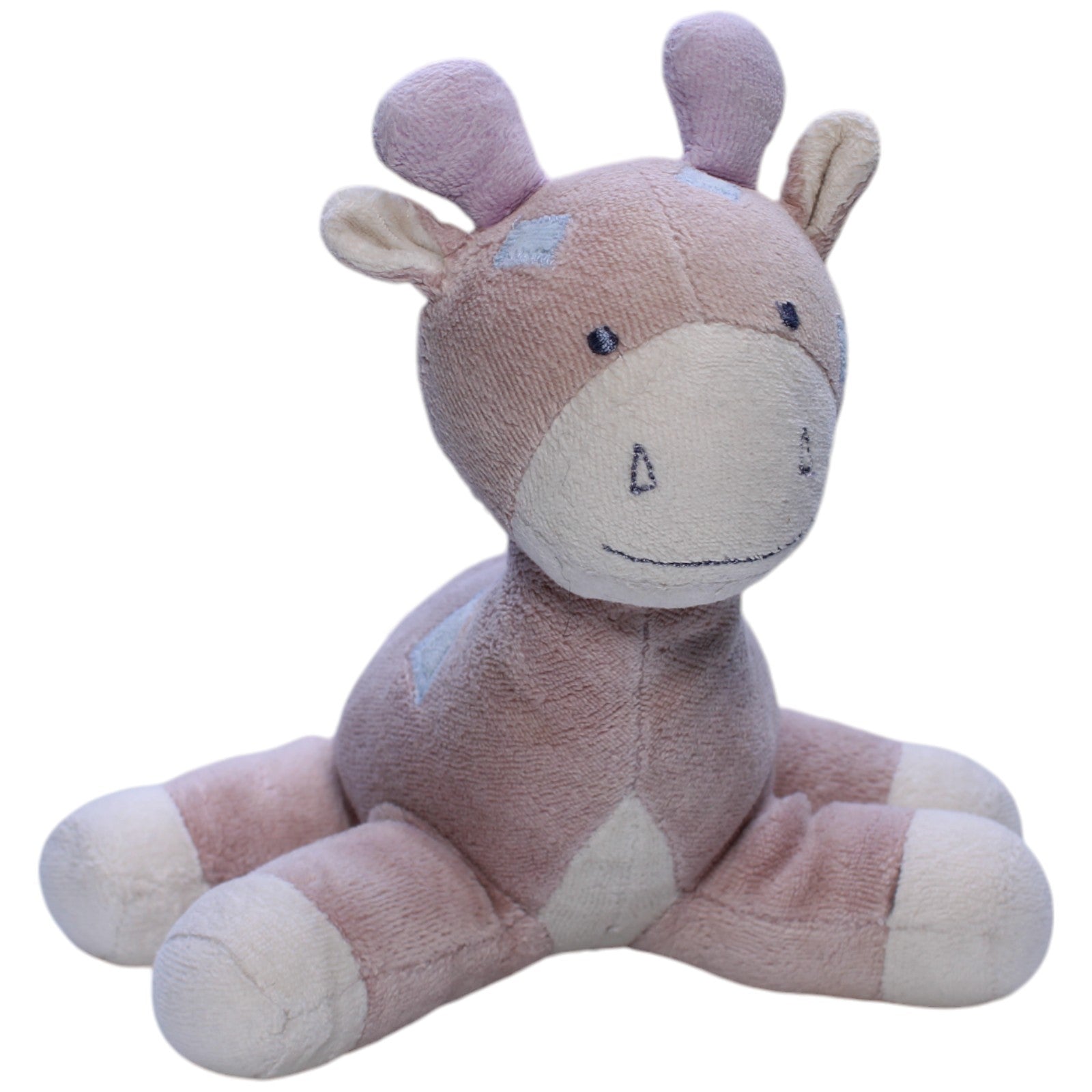 1239626 Fehn Baby Giraffe mit Rassel, hellbraun Kuscheltier Kumpel Leo Gebraucht