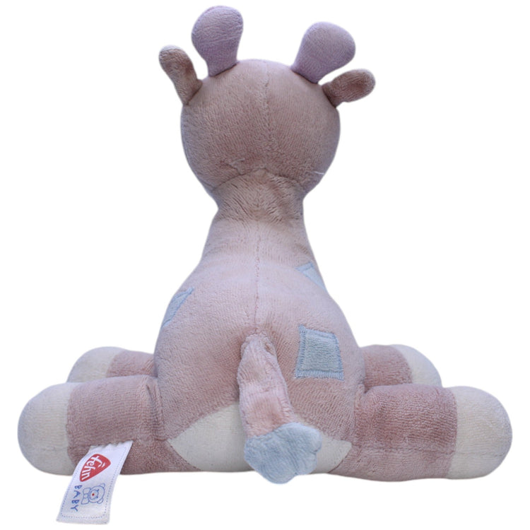 1239626 Fehn Baby Giraffe mit Rassel, hellbraun Kuscheltier Kumpel Leo Gebraucht