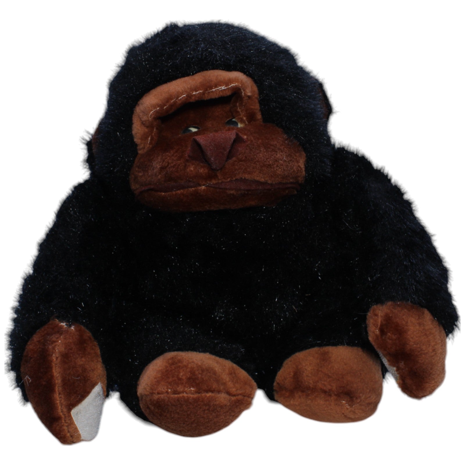 1239634 Unbekannt Gorilla mit Klett - Händen, sitzend Kuscheltier Kumpel Leo Affe Gebraucht Vintage