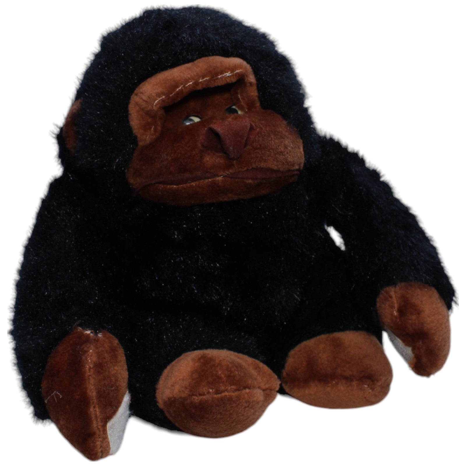 1239634 Unbekannt Gorilla mit Klett - Händen, sitzend Kuscheltier Kumpel Leo Affe Gebraucht Vintage