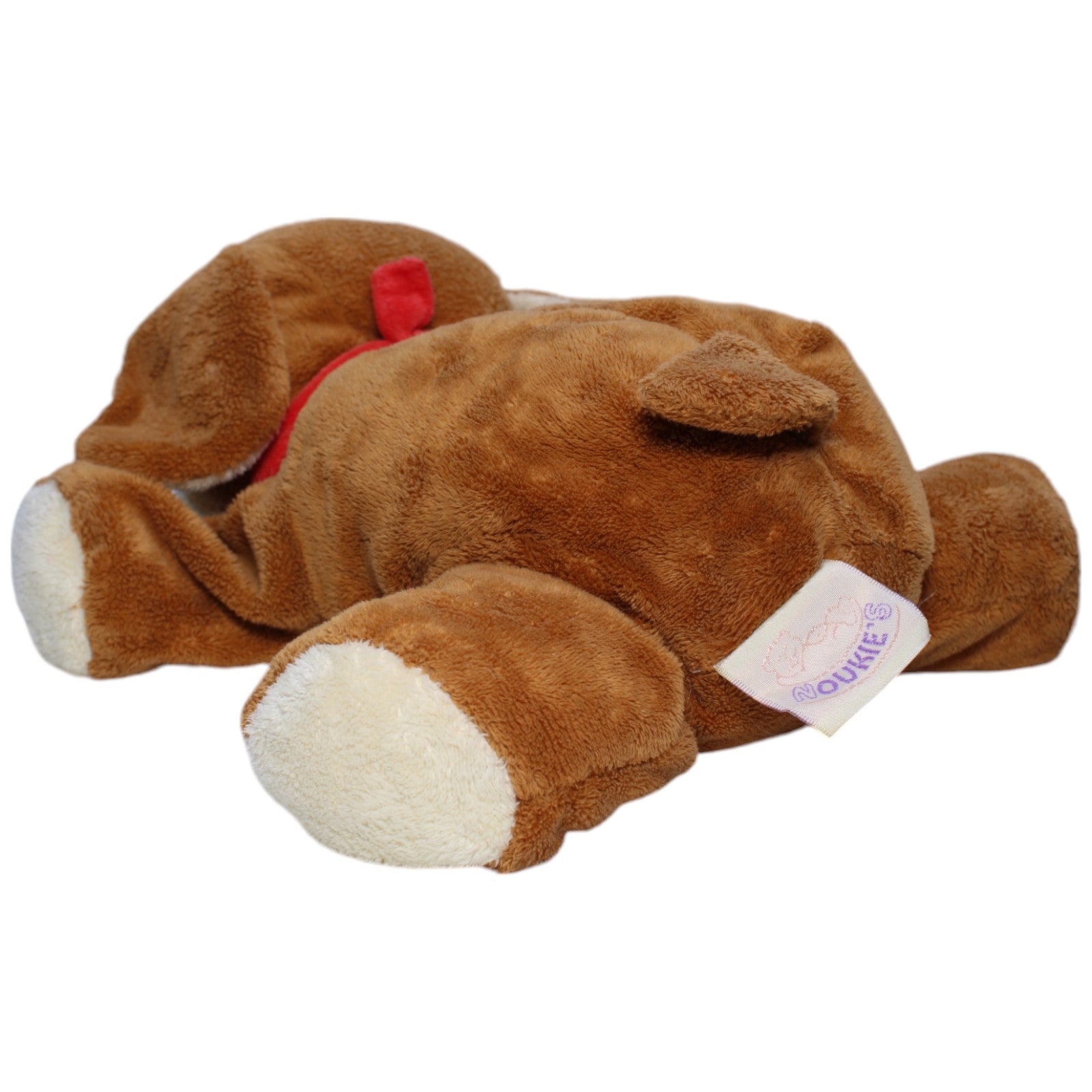 1239641 Amtoys Noukie's, süßer Hund mit Halstuch Kuscheltier Kumpel Leo Gebraucht Vintage