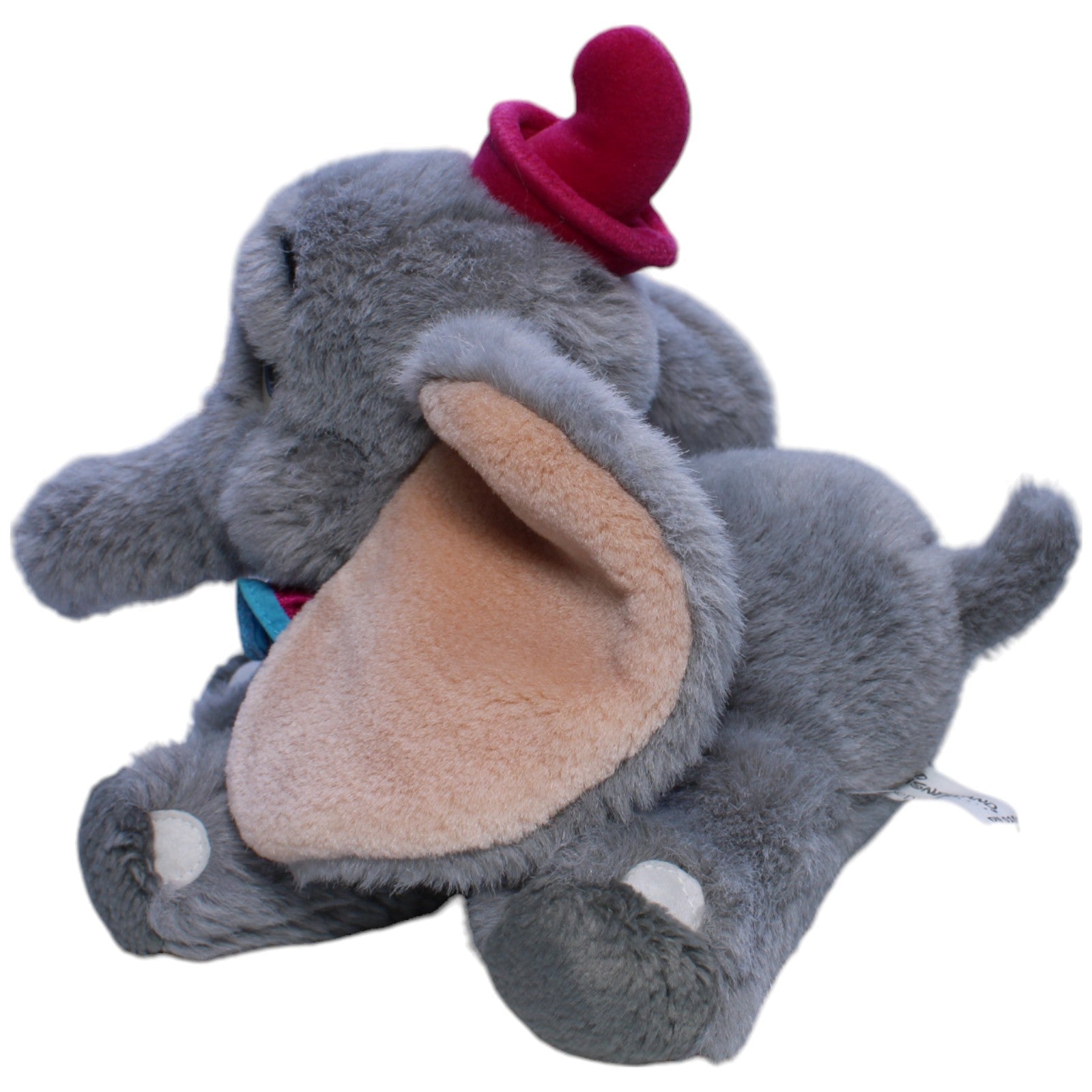 1239645 Disney Disneyland Paris, Elefantenbaby Dumbo mit Feder Kuscheltier Kumpel Leo Disney Gebraucht