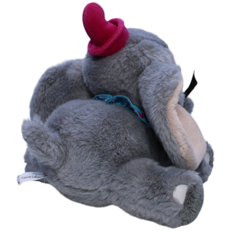 1239645 Disney Disneyland Paris, Elefantenbaby Dumbo mit Feder Kuscheltier Kumpel Leo Disney Gebraucht