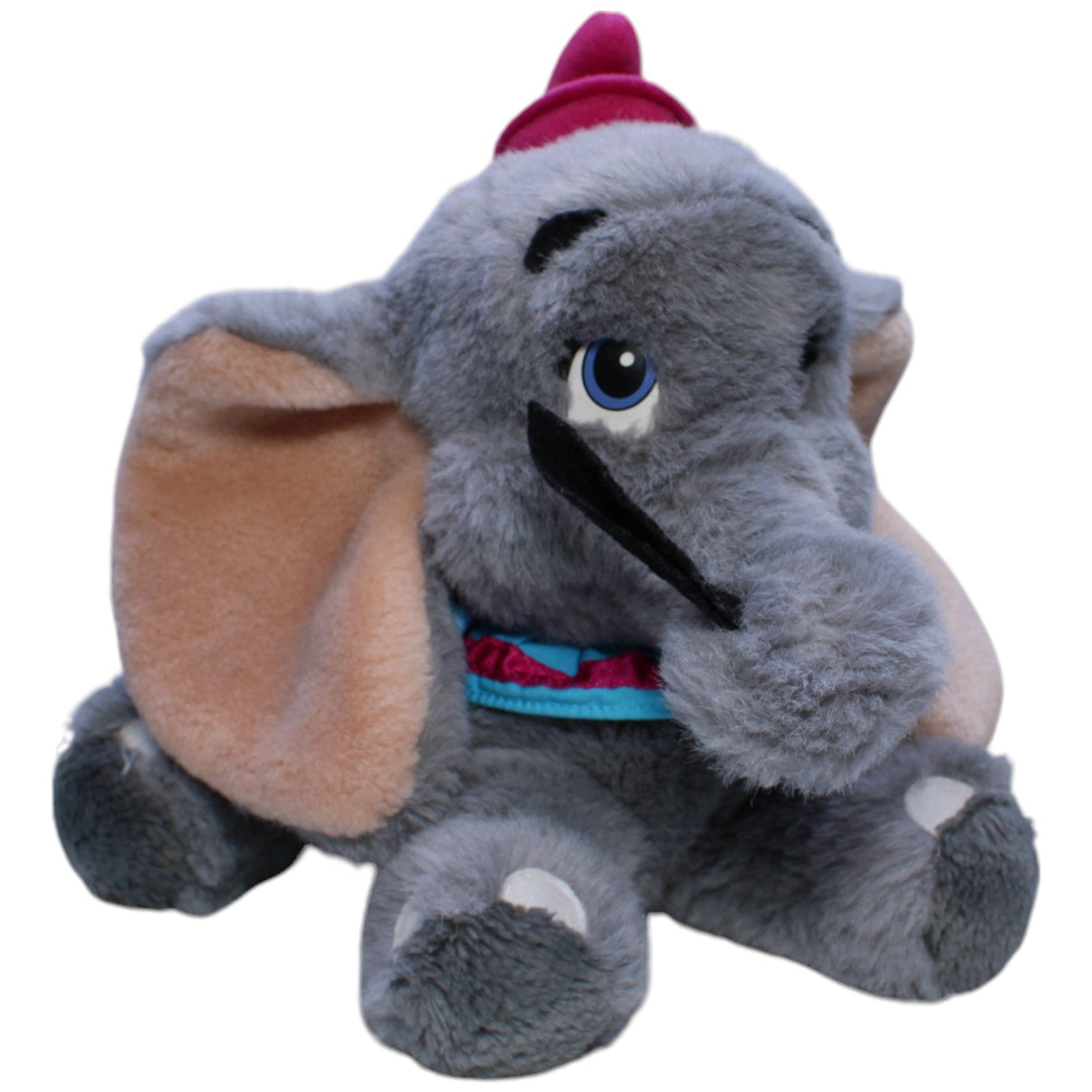 1239645 Disney Disneyland Paris, Elefantenbaby Dumbo mit Feder Kuscheltier Kumpel Leo Disney Gebraucht