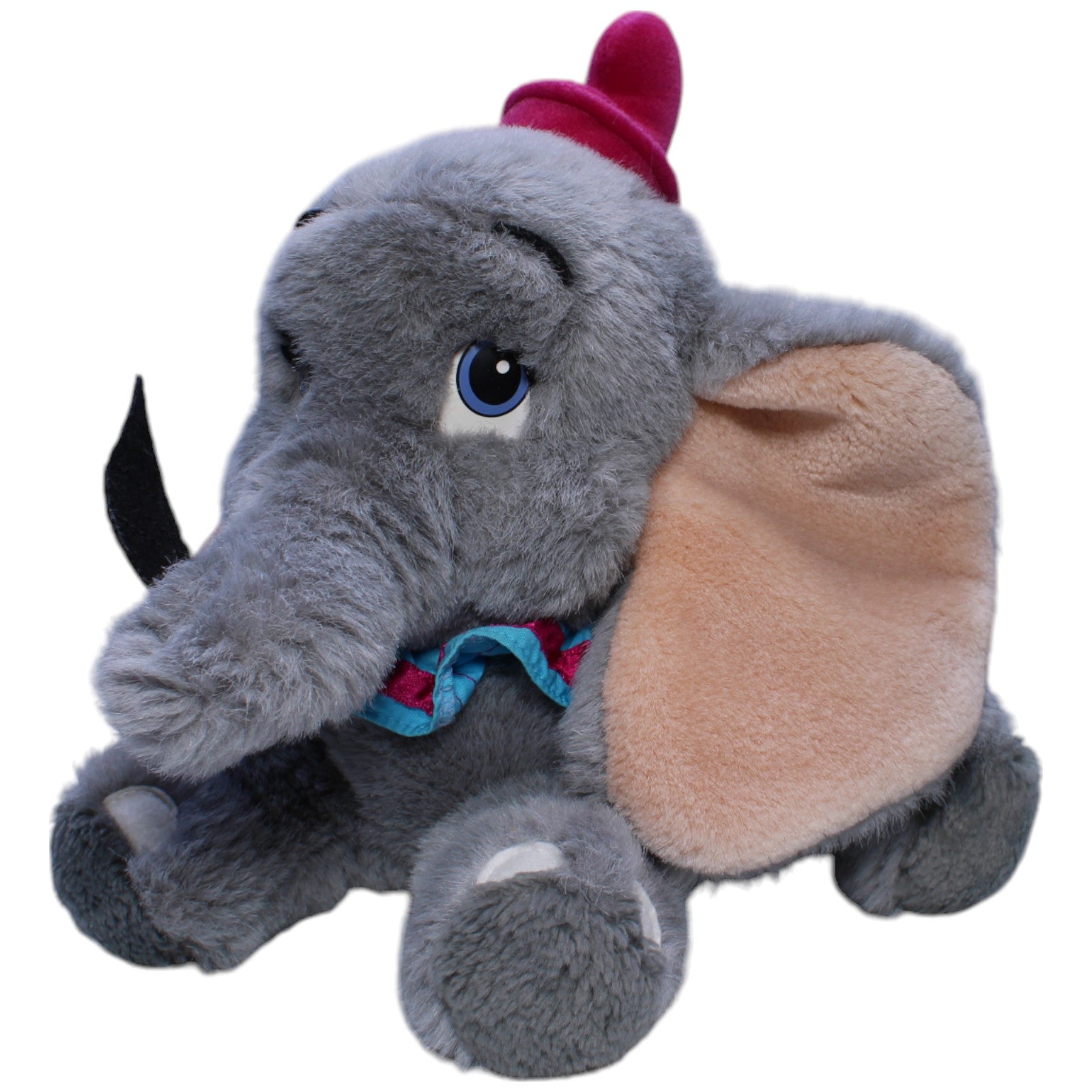 1239645 Disney Disneyland Paris, Elefantenbaby Dumbo mit Feder Kuscheltier Kumpel Leo Disney Gebraucht