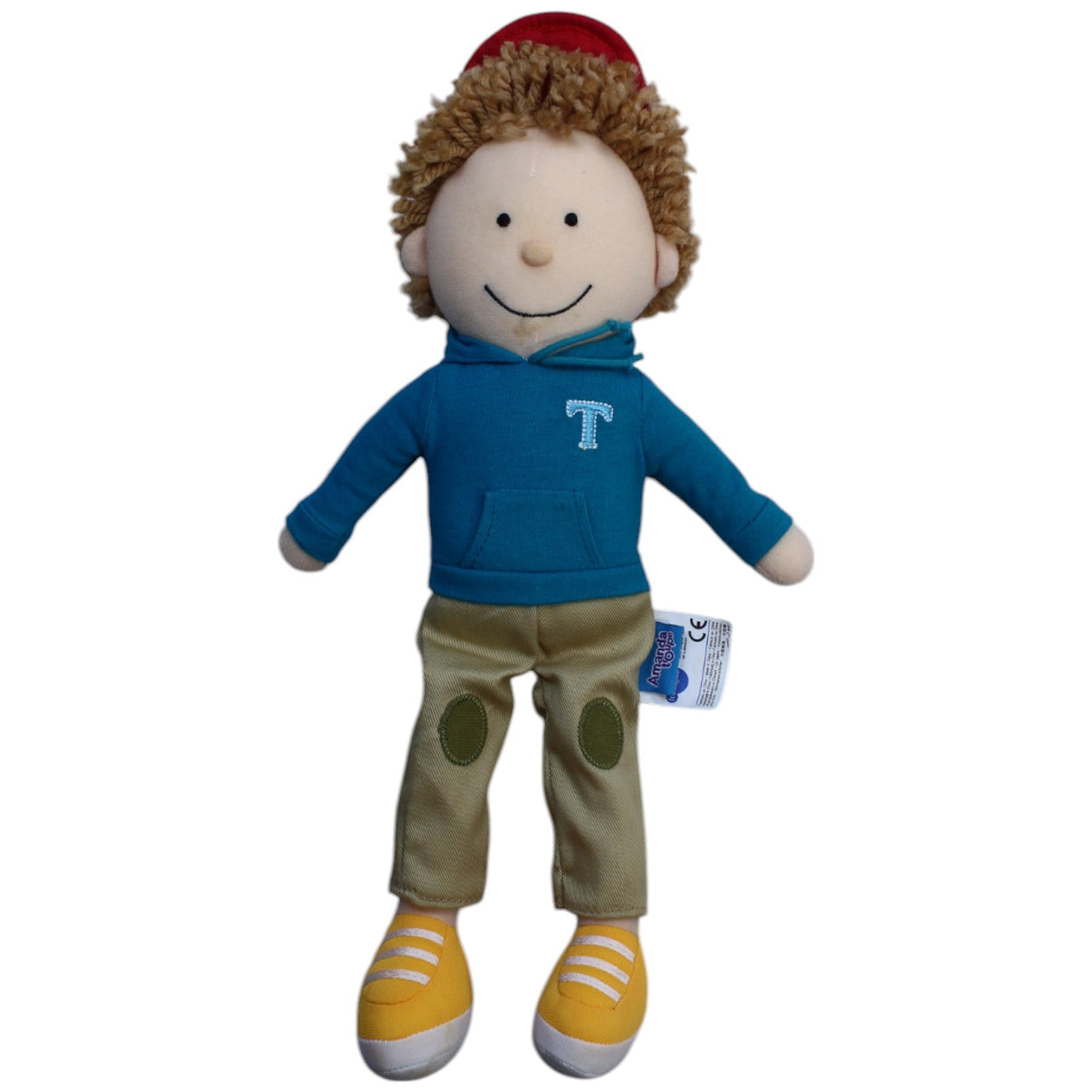 1239654 Amanda troupe Junge mit roter Kappe & Hoodie Plüschfigur Kumpel Leo Gebraucht