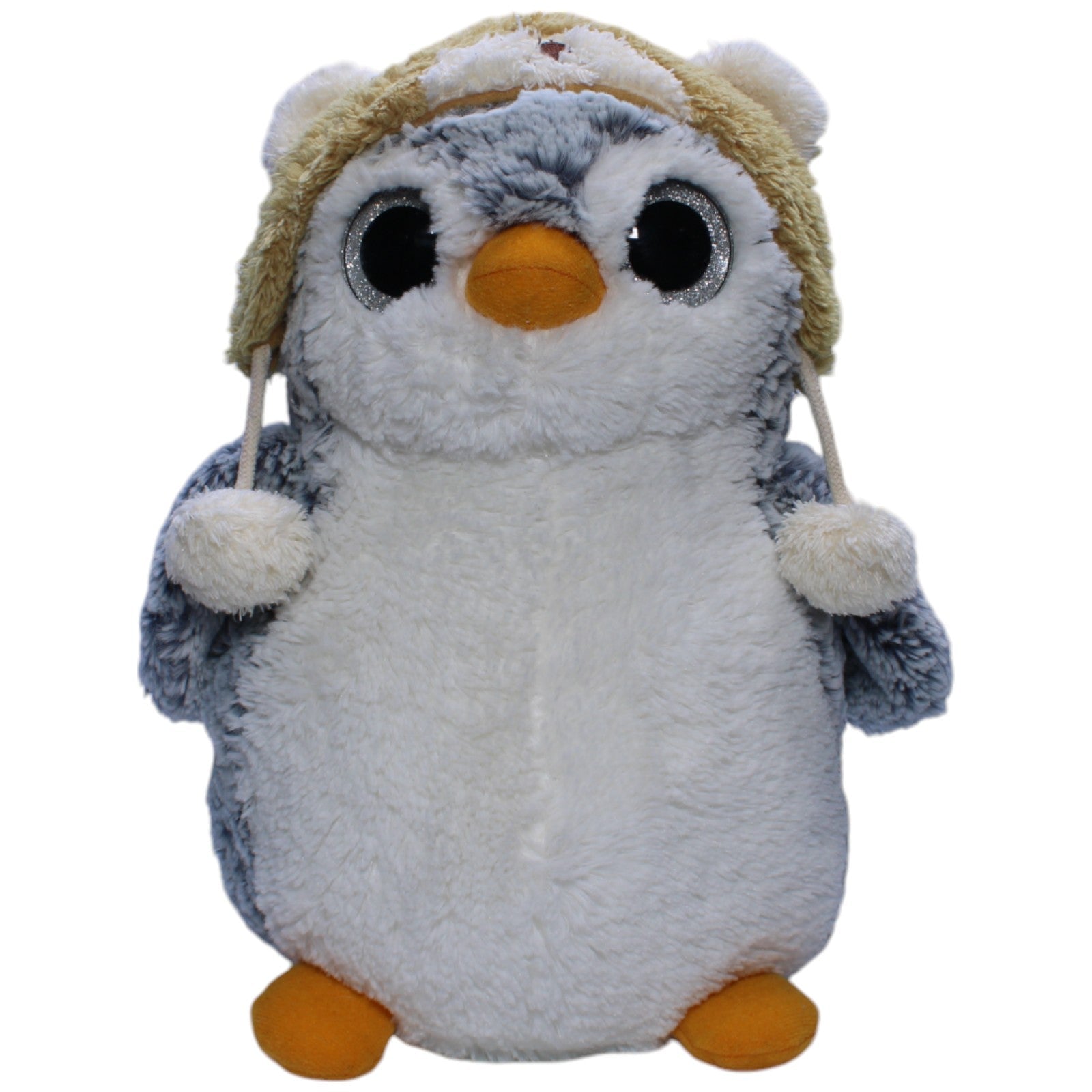 1239683 Aurora Pinguin mit Bären - Mütze Kuscheltier Kumpel Leo Gebraucht