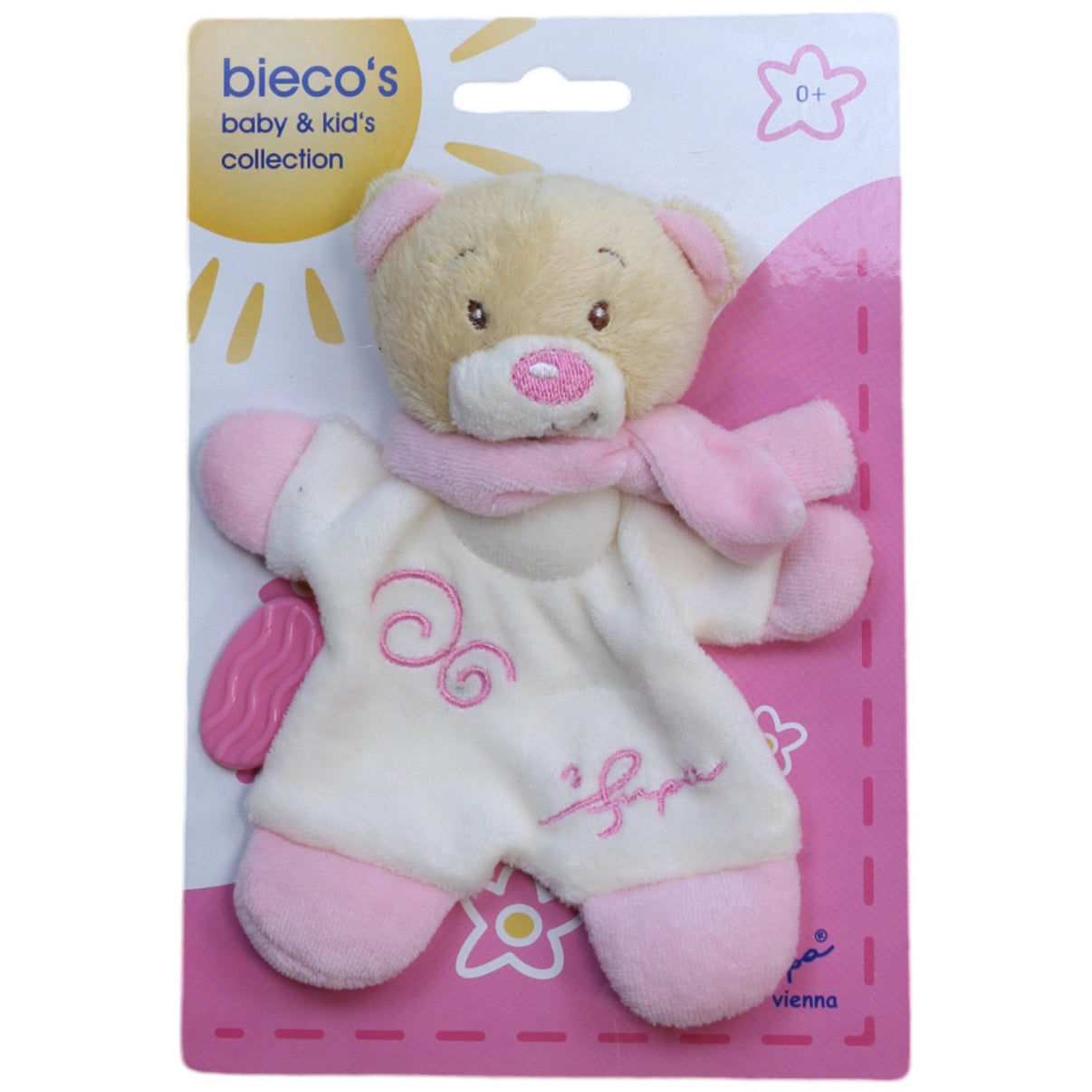 1239708 Bieco Spielwaren Bär, rosa Schmusetuch Kumpel Leo Gebraucht Knuddeltuch Kuscheltuch