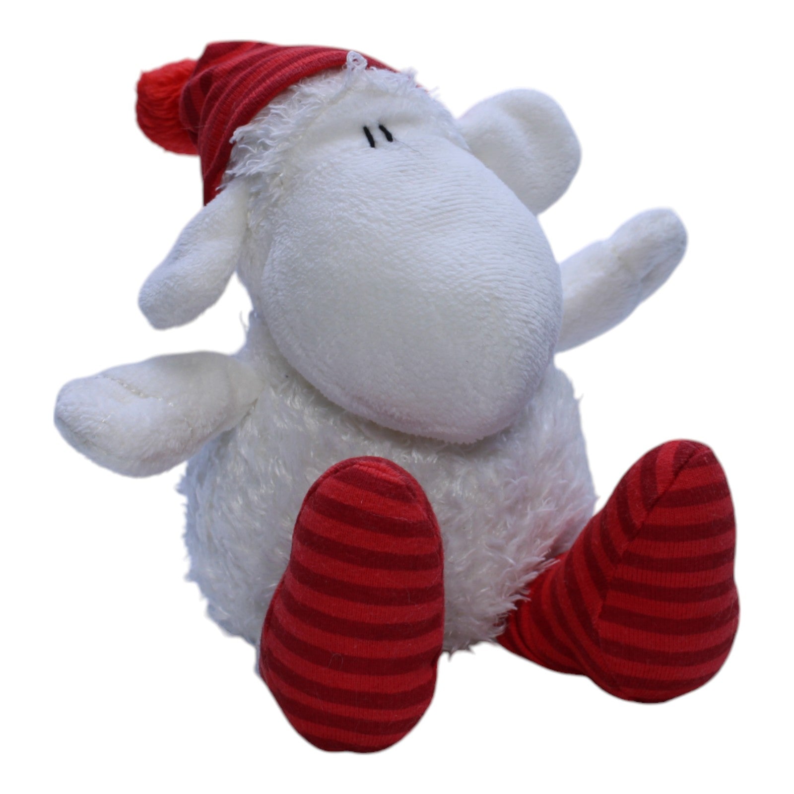 1239737 Sheepworld Sheepworld, Schaf weiß mit Zipfelmütze Kuscheltier Kumpel Leo Gebraucht