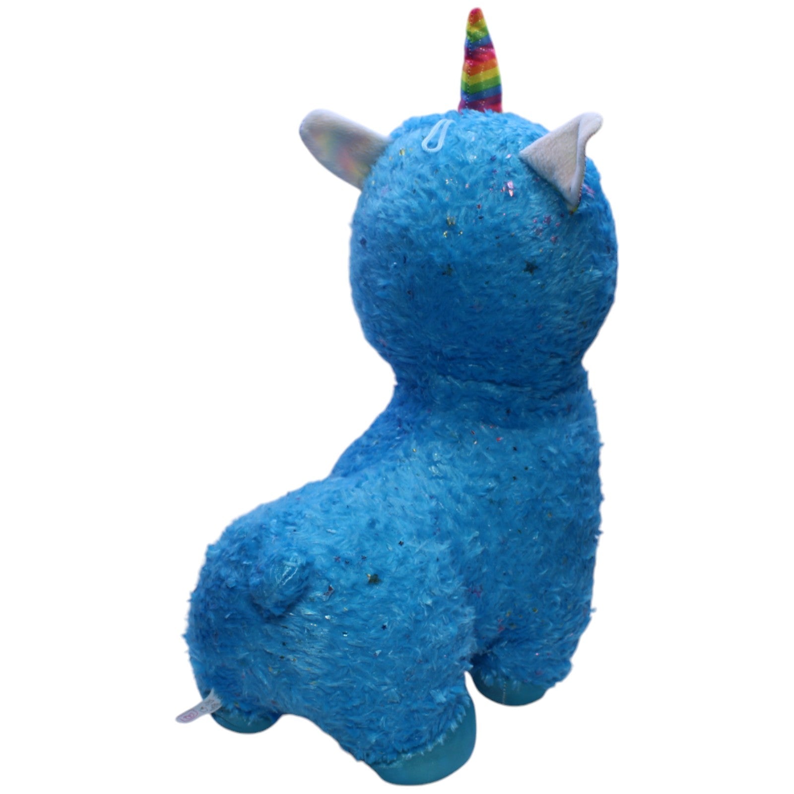 1239767 Landahl & Baumann XL Blaues glitzerndes Einhorn - Alpaka Kuscheltier Kumpel Leo Gebraucht