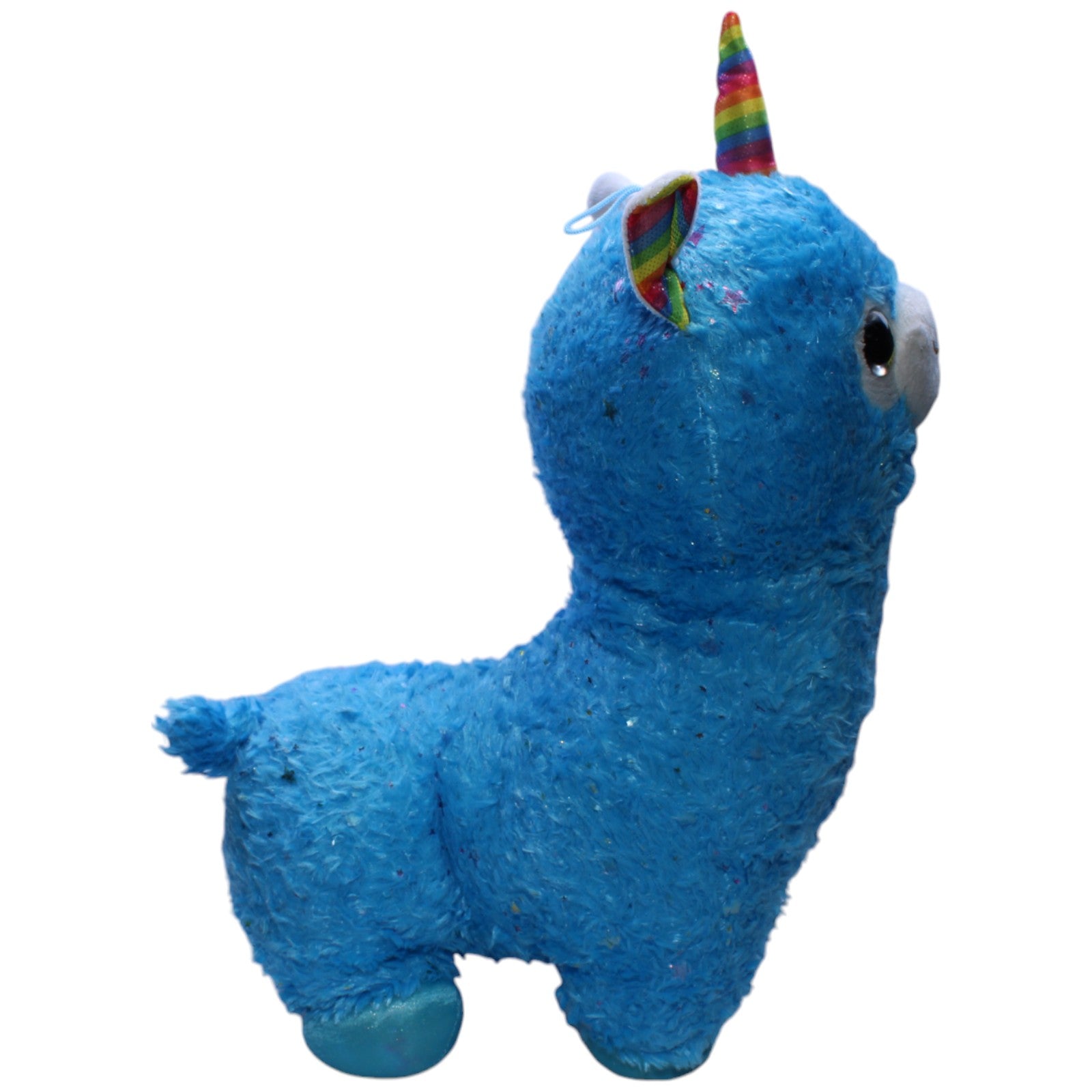 1239767 Landahl & Baumann XL Blaues glitzerndes Einhorn - Alpaka Kuscheltier Kumpel Leo Gebraucht