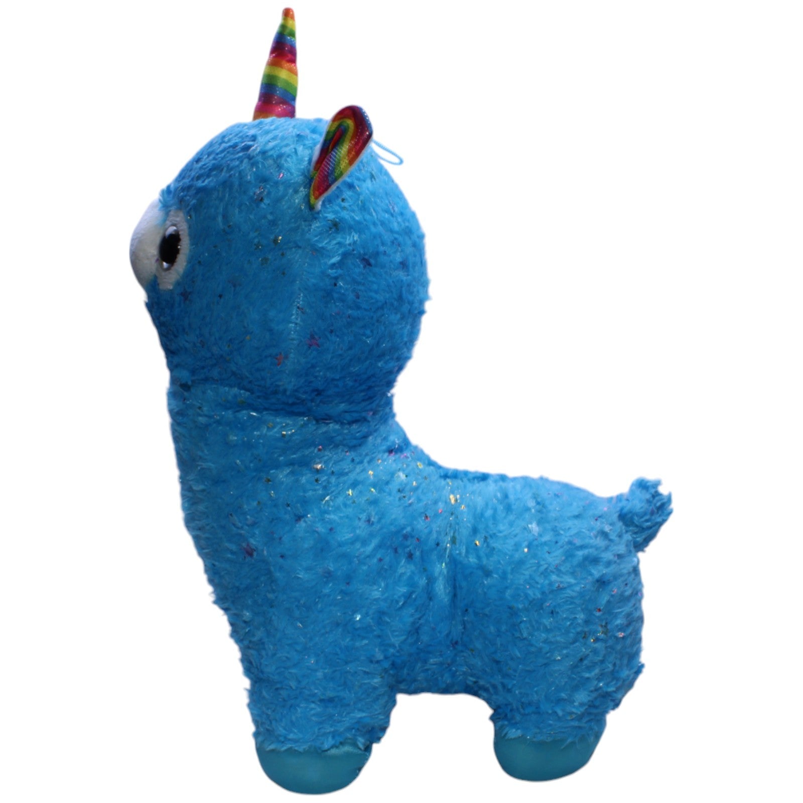 1239767 Landahl & Baumann XL Blaues glitzerndes Einhorn - Alpaka Kuscheltier Kumpel Leo Gebraucht