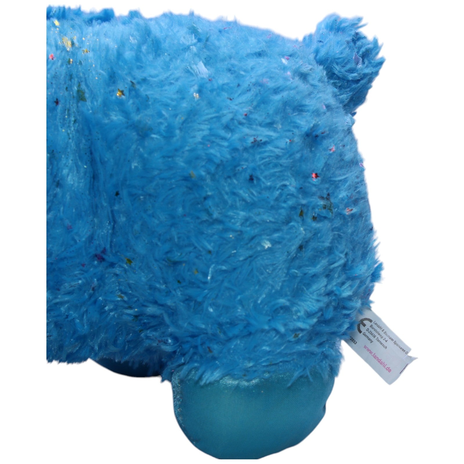 1239767 Landahl & Baumann XL Blaues glitzerndes Einhorn - Alpaka Kuscheltier Kumpel Leo Gebraucht