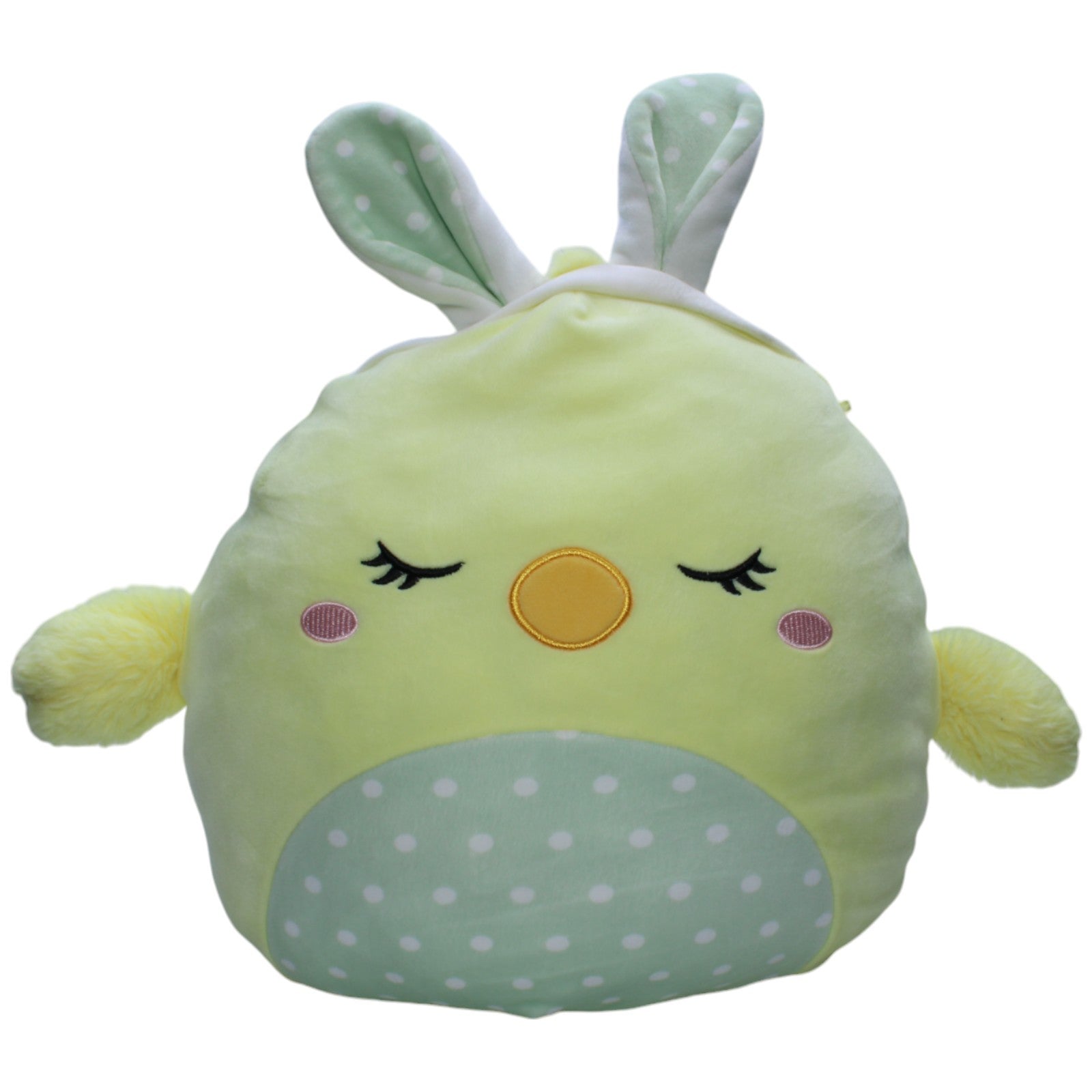 1239770 Kellytoy Squishmallows, XL Küken mit Hasen - Ohren Kuscheltier Kumpel Leo Gebraucht