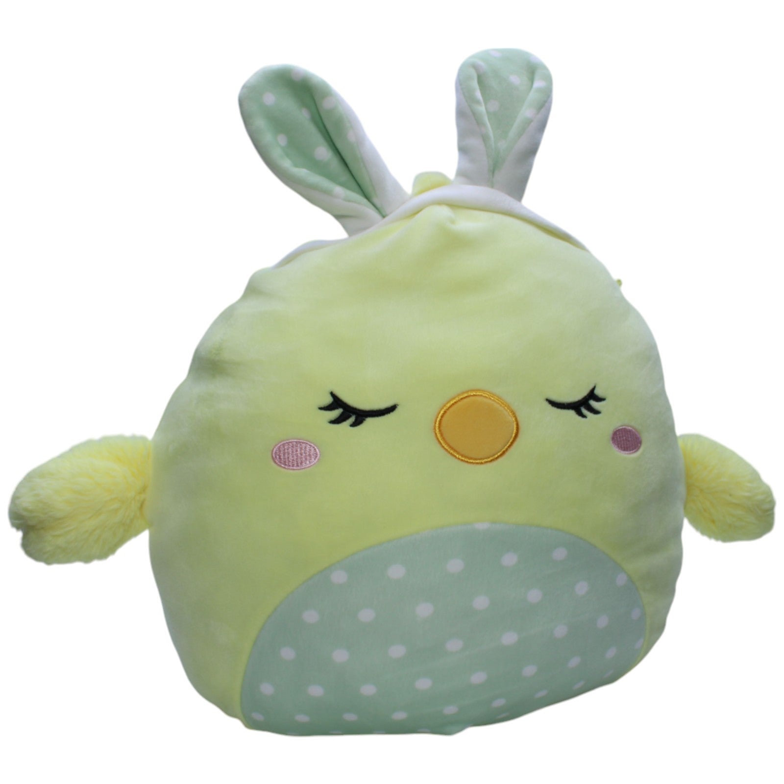 1239770 Kellytoy Squishmallows, XL Küken mit Hasen - Ohren Kuscheltier Kumpel Leo Gebraucht