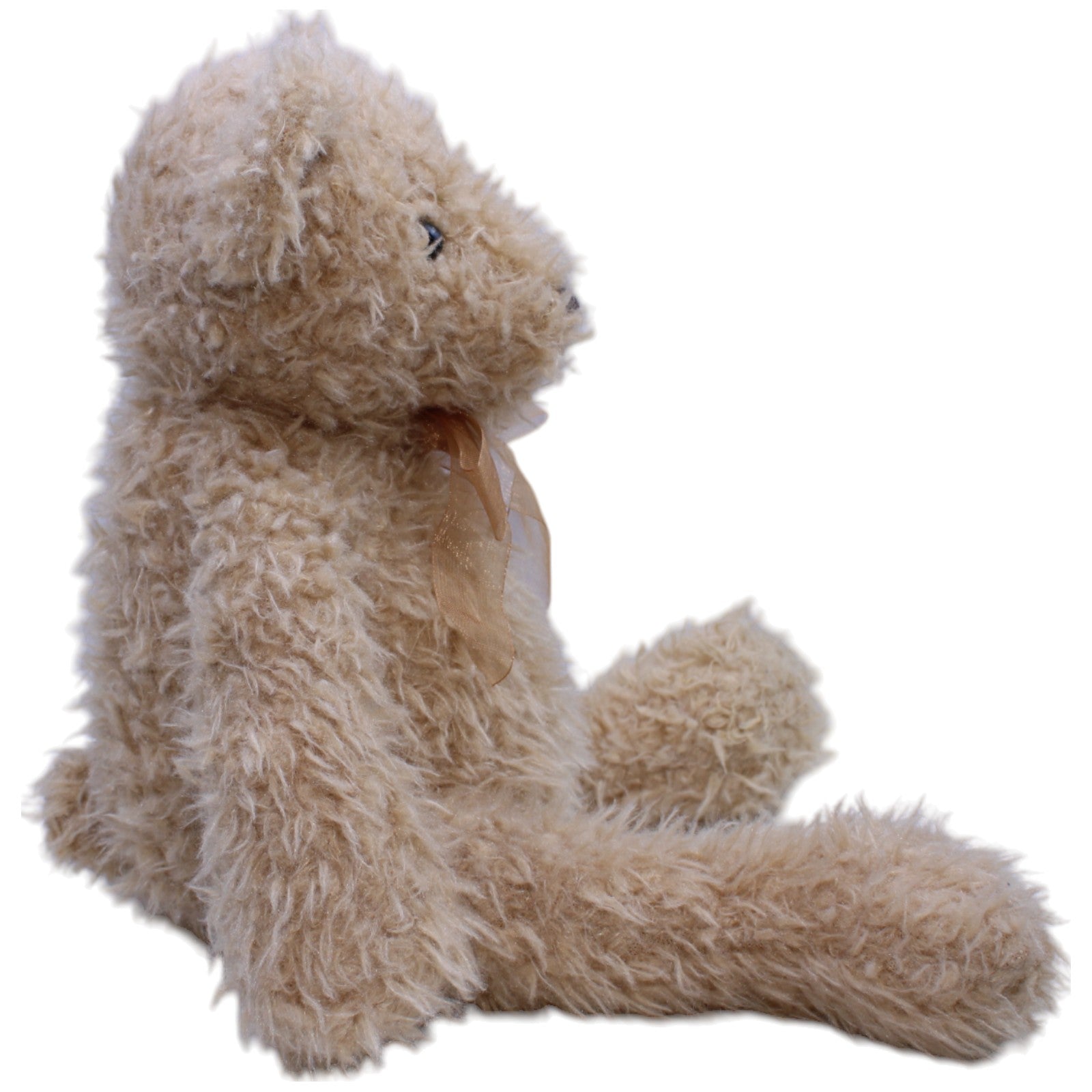 1239793 EBO Plüschtiere Superweicher Wuschelteddy mit Schleife, groß Kuscheltier Kumpel Leo Bär Gebraucht Teddy