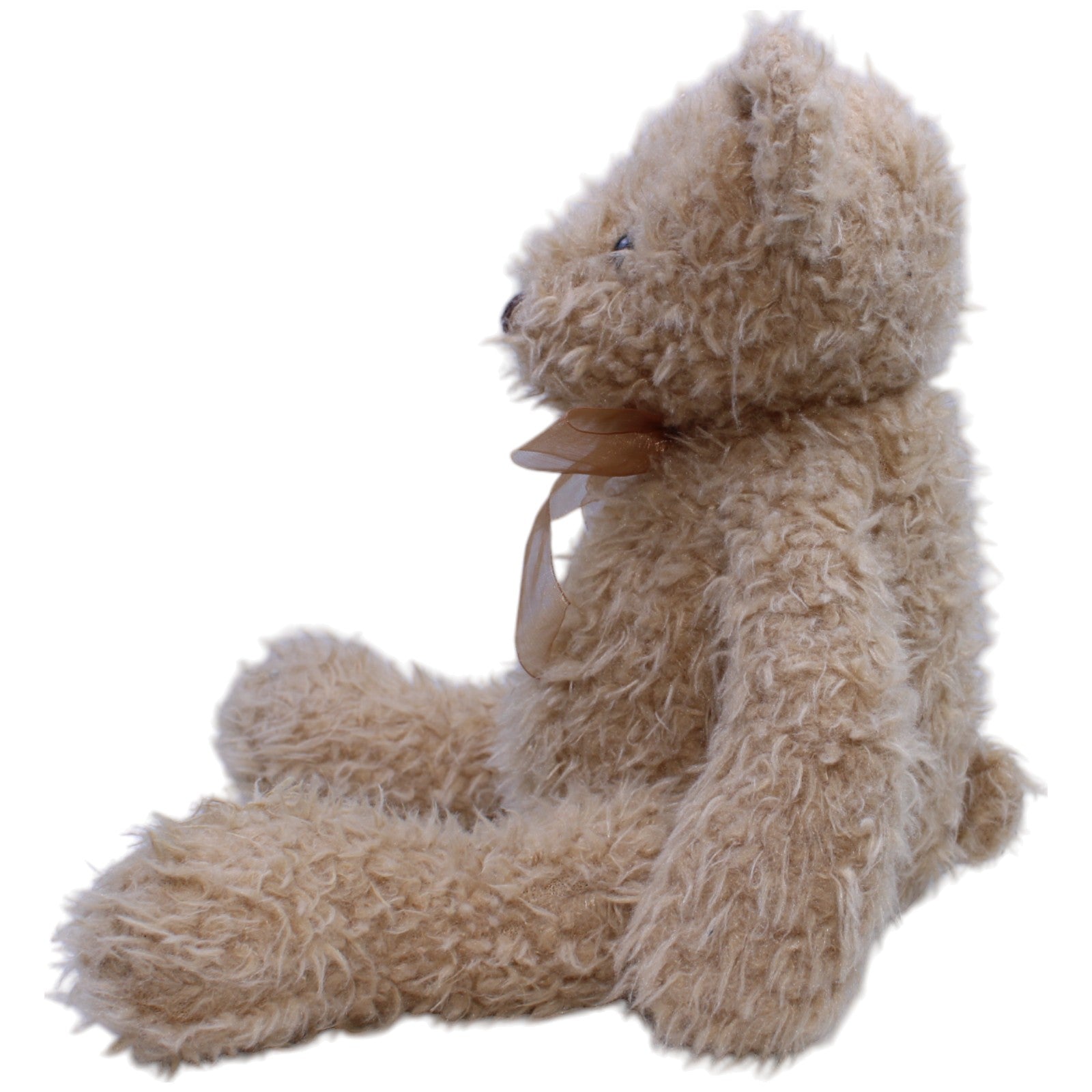 1239793 EBO Plüschtiere Superweicher Wuschelteddy mit Schleife, groß Kuscheltier Kumpel Leo Bär Gebraucht Teddy