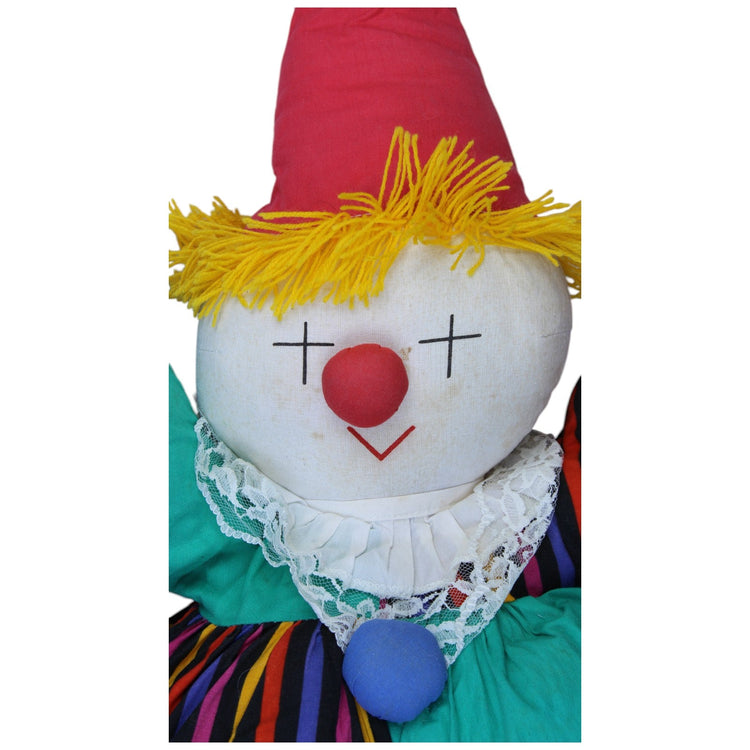 1239823 Beluga Spielwaren XXL Clown Kuscheltier Kumpel Leo Gebraucht Puppe Vintage