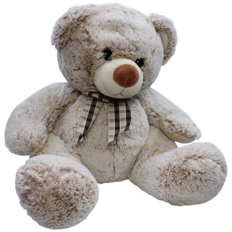 1239879 Kuschelwuschel Teddybär mit karierter Schleife, sitzend Kuscheltier Kumpel Leo Bär Gebraucht Teddy