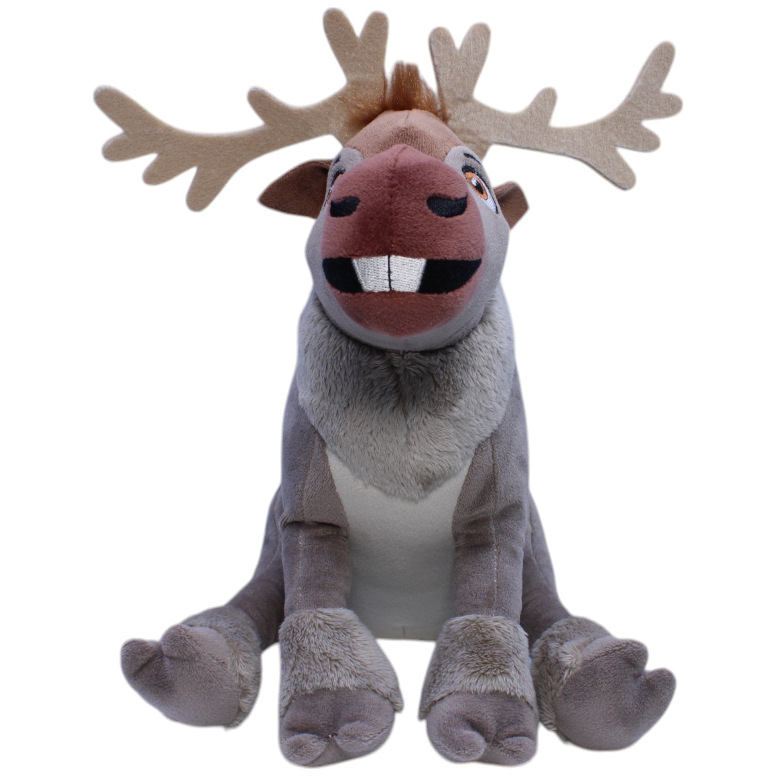 1239883 Nicotoy Rentier Sven aus Disney Die Eiskönigin, sitzend Kuscheltier Kumpel Leo Disney Gebraucht