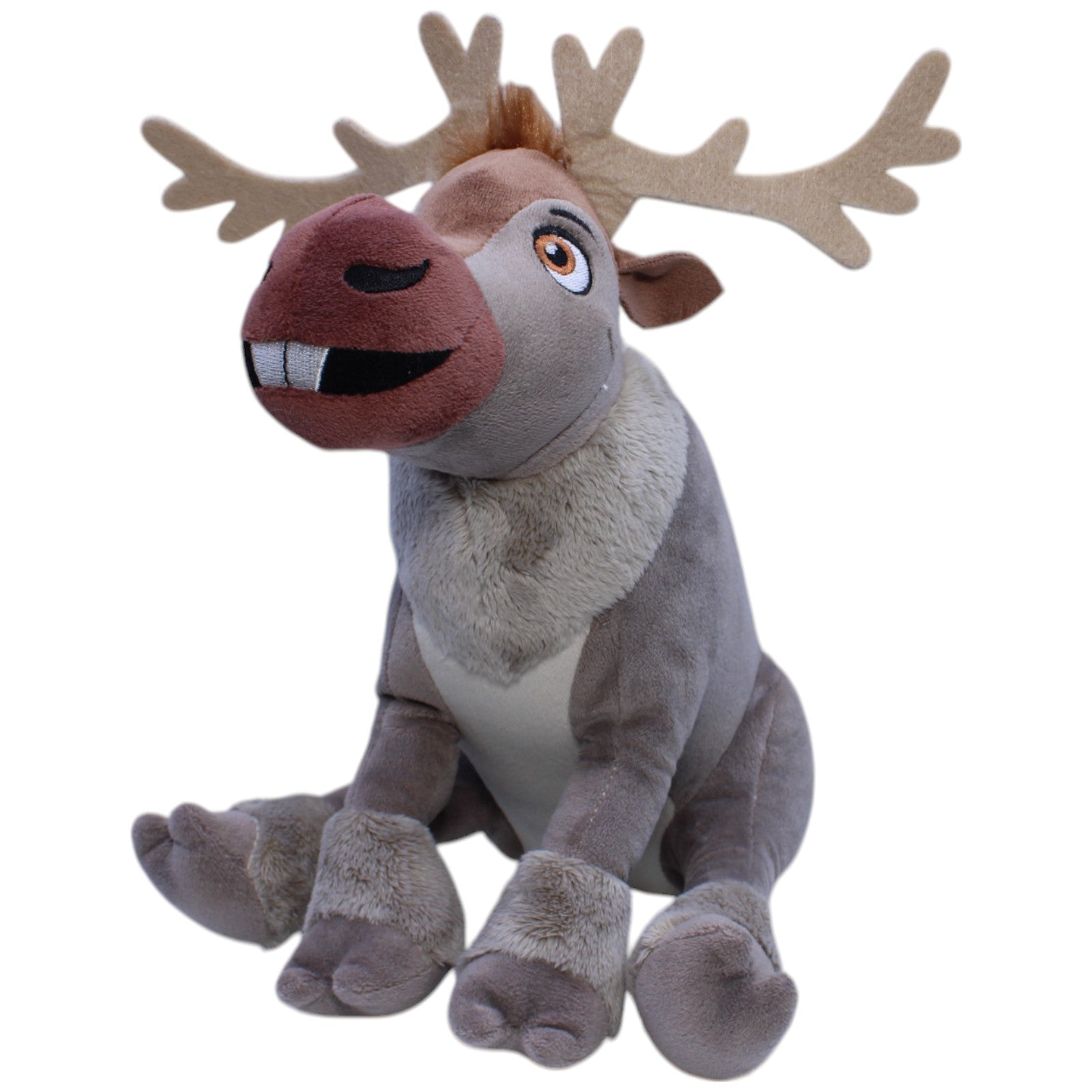 1239883 Nicotoy Rentier Sven aus Disney Die Eiskönigin, sitzend Kuscheltier Kumpel Leo Disney Gebraucht