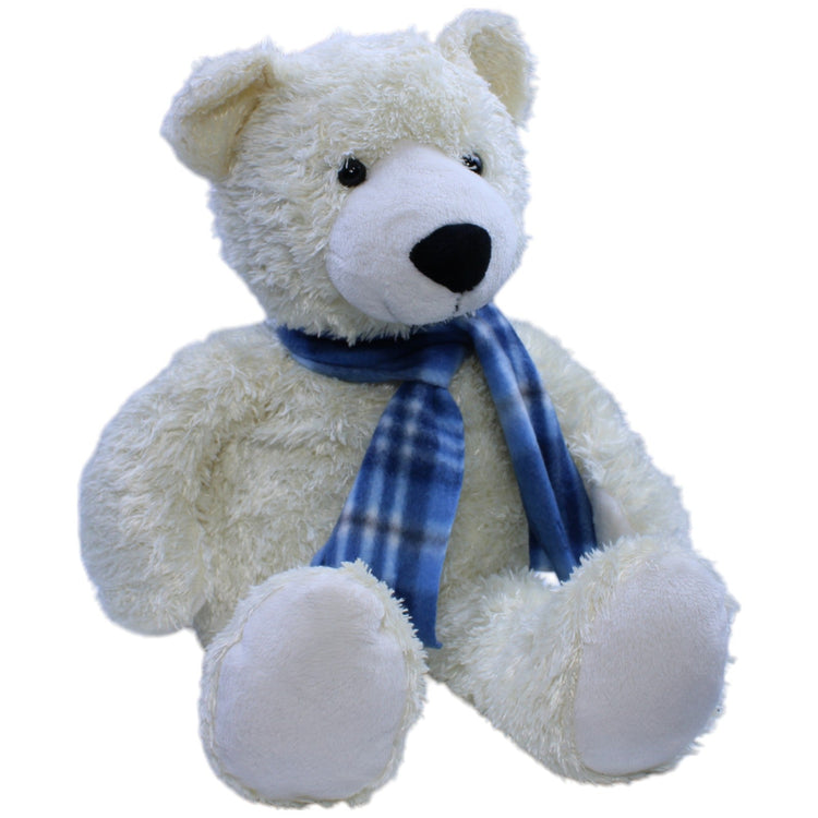 1239930 Bambia XL Eisbär mit blauem Schal Kuscheltier Kumpel Leo Bär Gebraucht Teddy