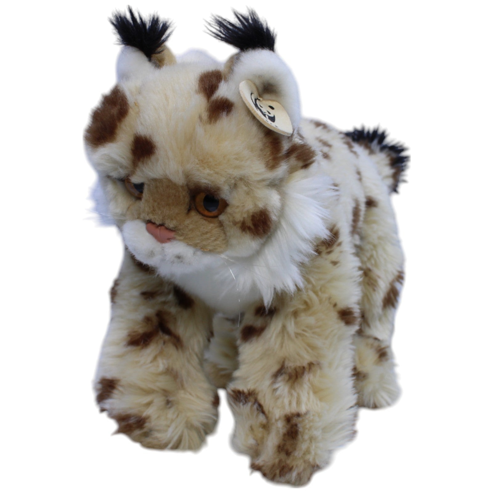 1239933 Bon Ton Toys WWF Luchs, stehend Kuscheltier Kumpel Leo Gebraucht Katze Wildkatze