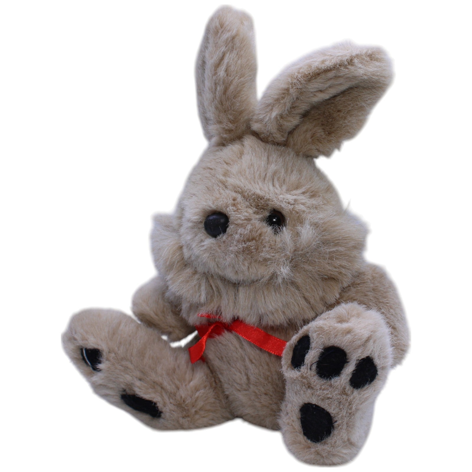 1239947 FIG Hase mit roter Schleife, sitzend Kuscheltier Kumpel Leo Gebraucht