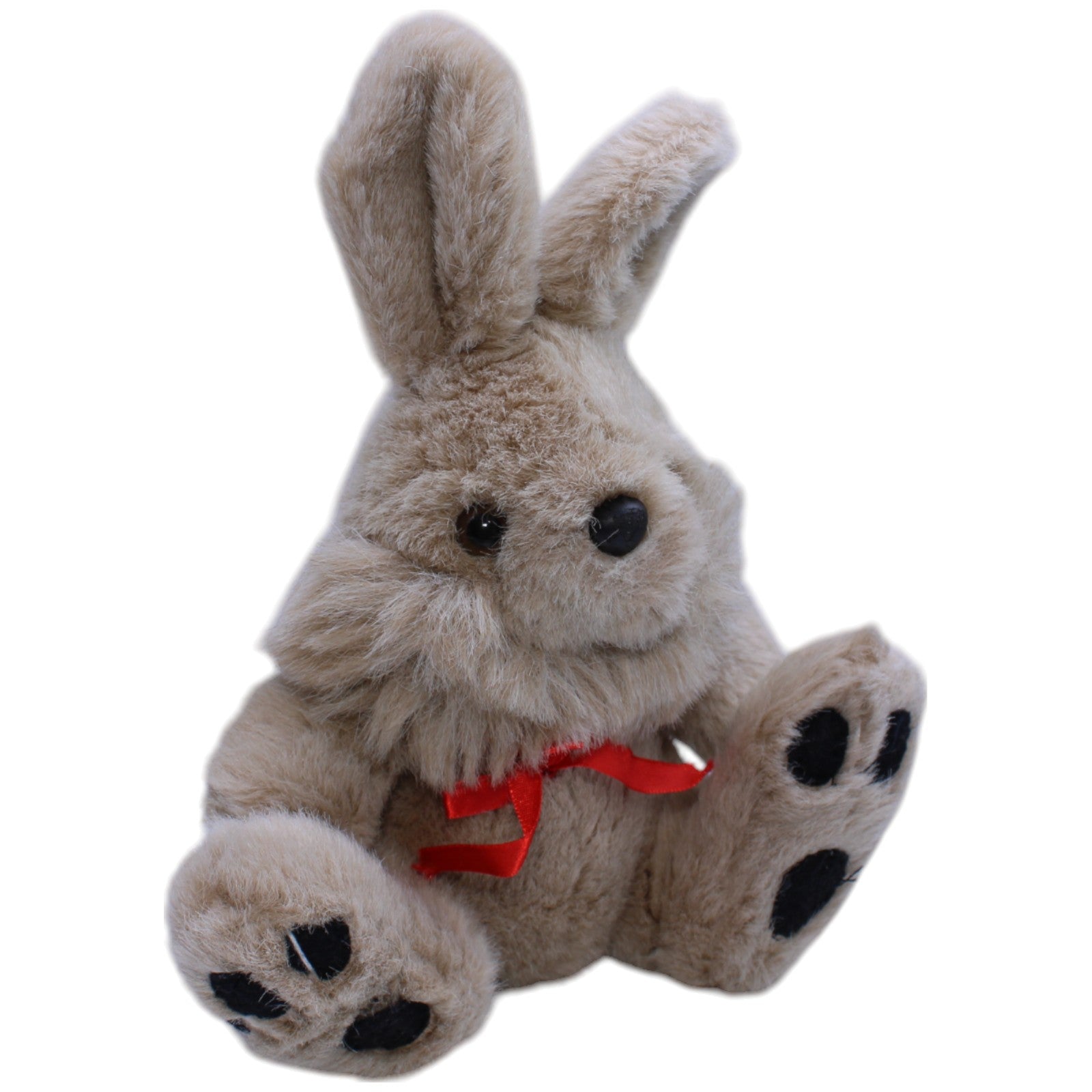 1239947 FIG Hase mit roter Schleife, sitzend Kuscheltier Kumpel Leo Gebraucht