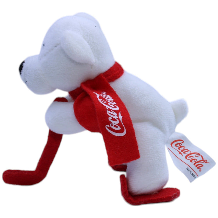 1239997 Coca Cola Coca - Cola, Eisbär mit Hockeyschläger und Schlittschuhen, klein Kuscheltier Kumpel Leo Bär Gebraucht Weihnachten