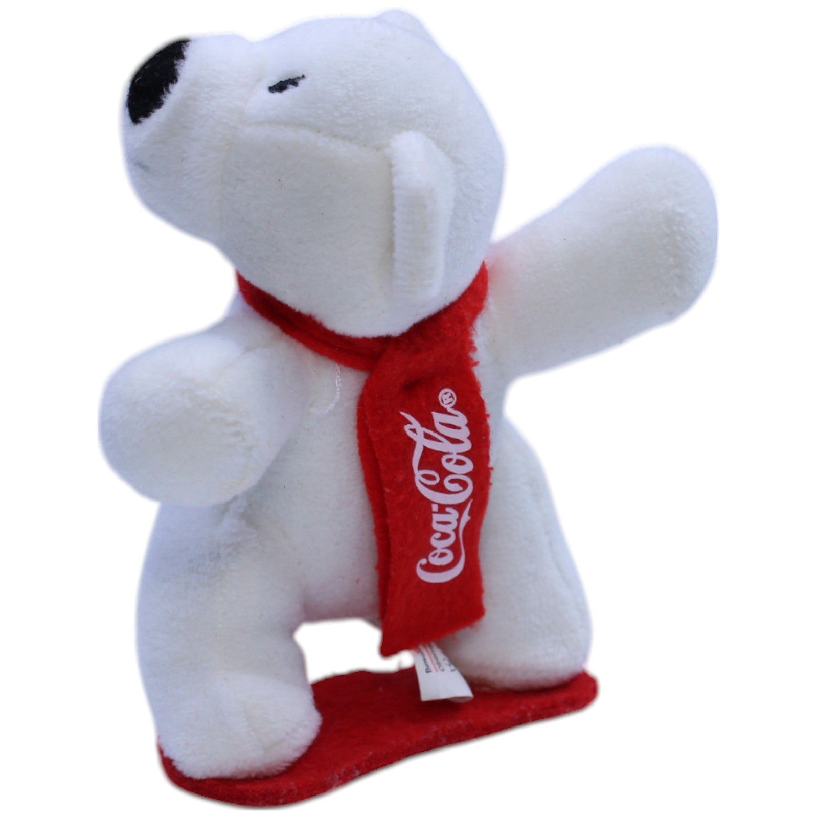 1239998 Coca Cola Coca - Cola, Eisbär mit Snowboard Kuscheltier Kumpel Leo Bär Gebraucht Weihnachten