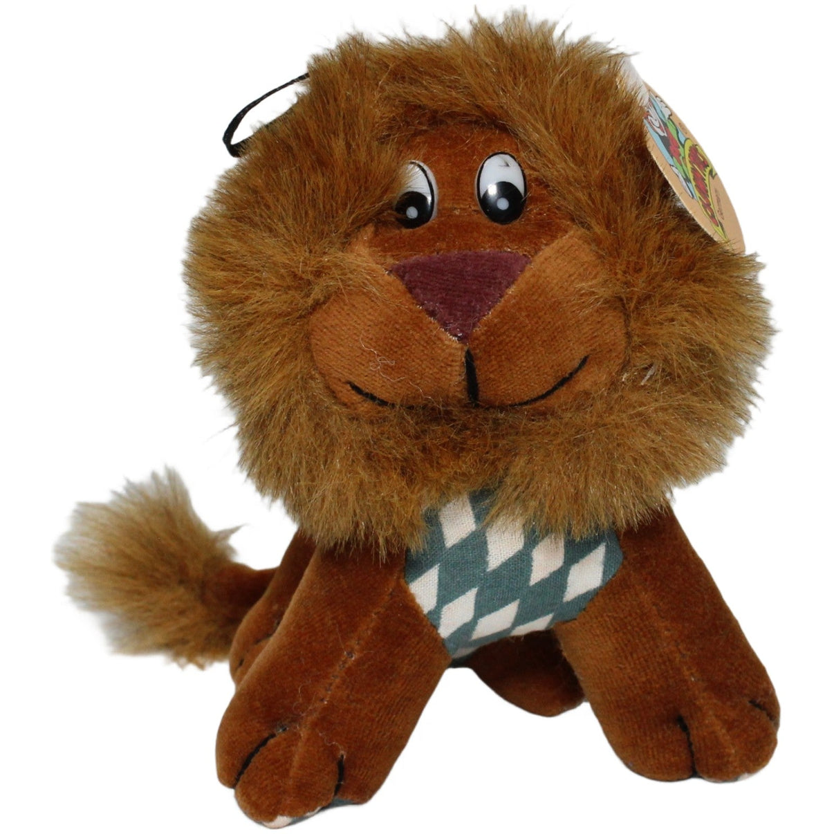 4015336019653 W.H. Breimer Clown Toys, Löwe mit Bayernmuster Kuscheltier Kumpel Leo 15cm Blau Braun