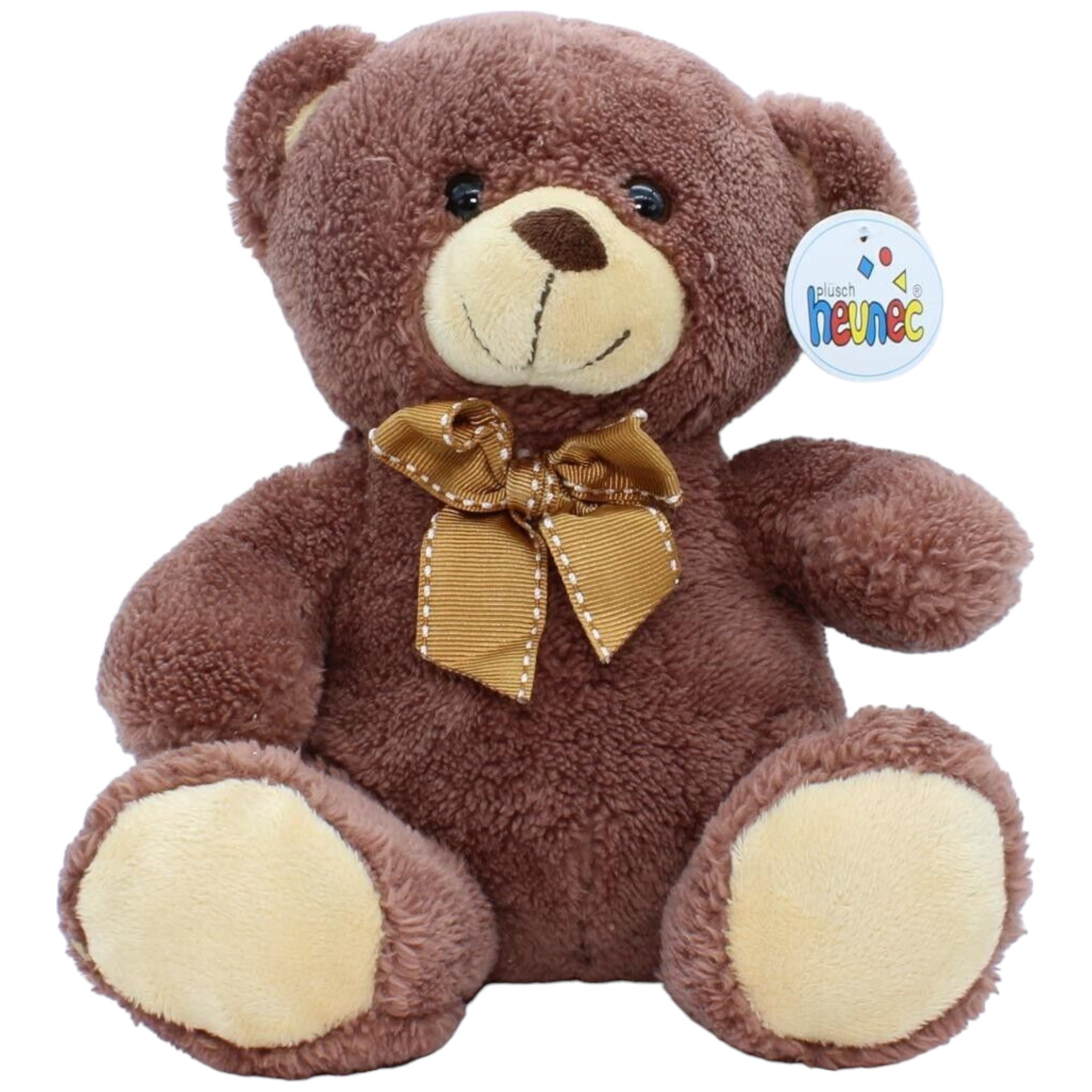 1156202 Heunec Teddybär mit Schleife, braun Kuscheltier Kumpel Leo neu