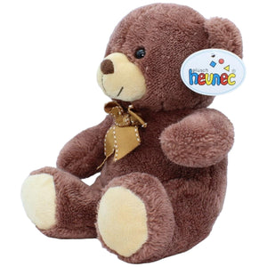 1156202 Heunec Teddybär mit Schleife, braun Kuscheltier Kumpel Leo neu